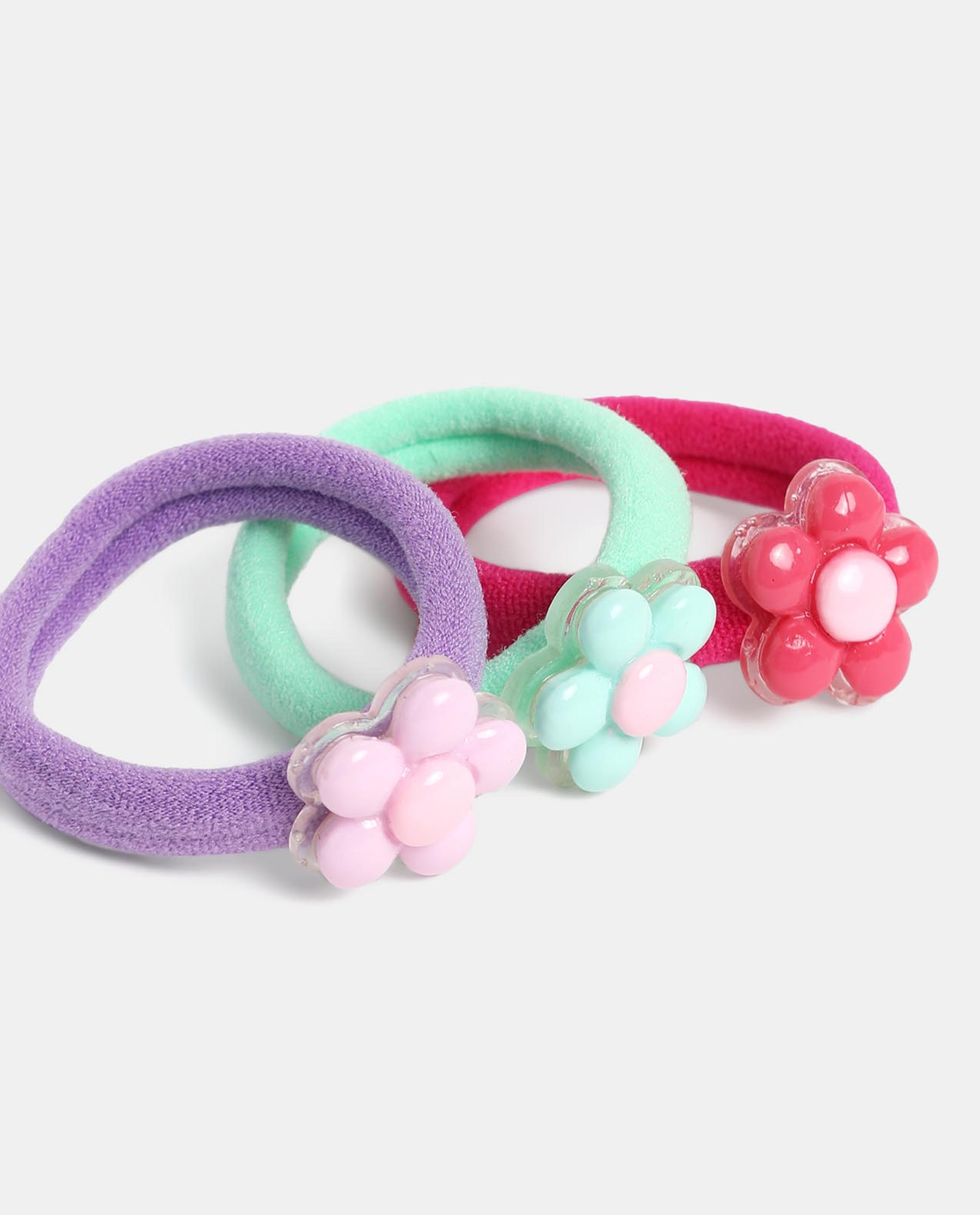 Multi Girls Ponytail Holders 6pcs