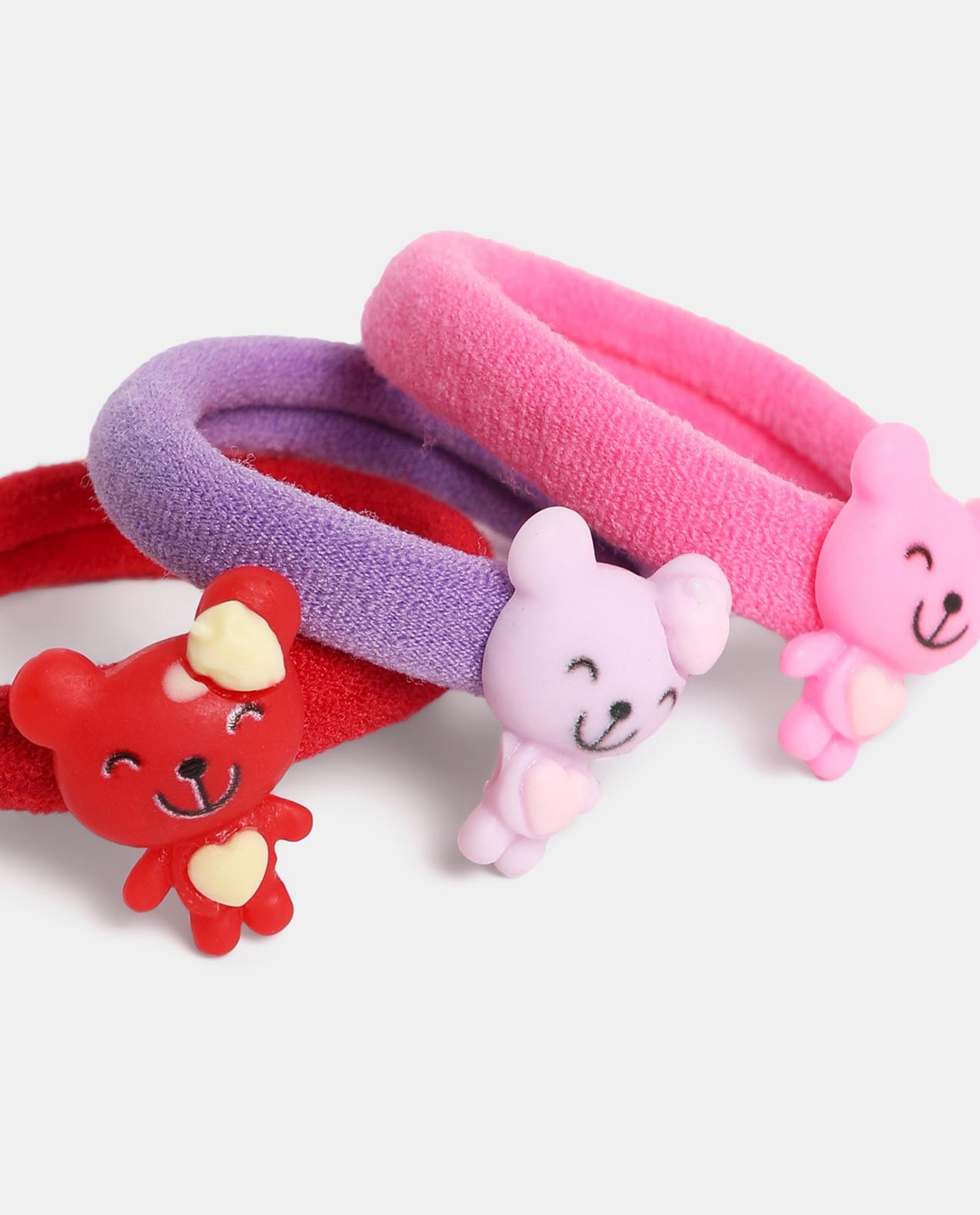 Multi Girls Ponytail Holders 6pcs