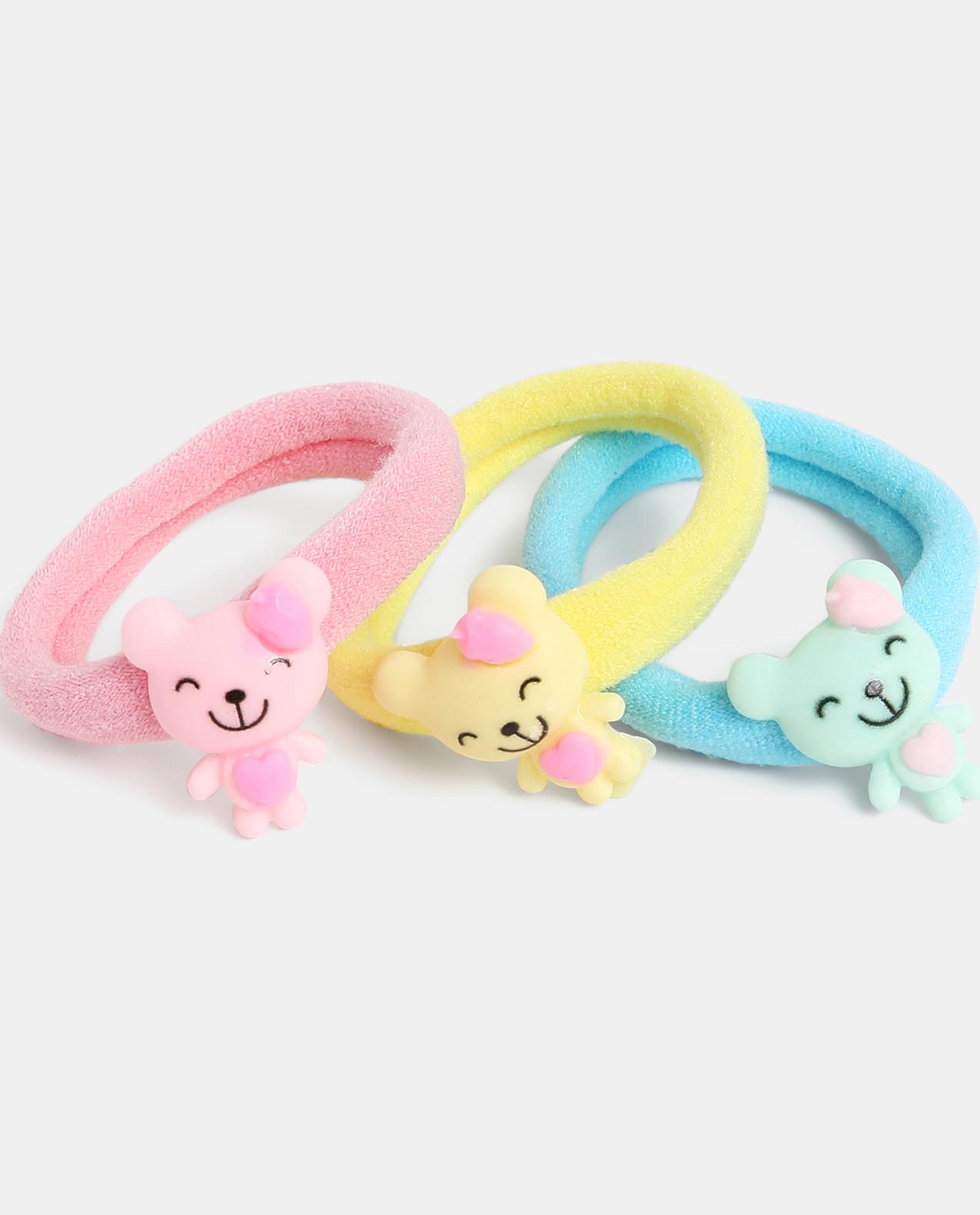 Multi Girls Ponytail Holders 6pcs