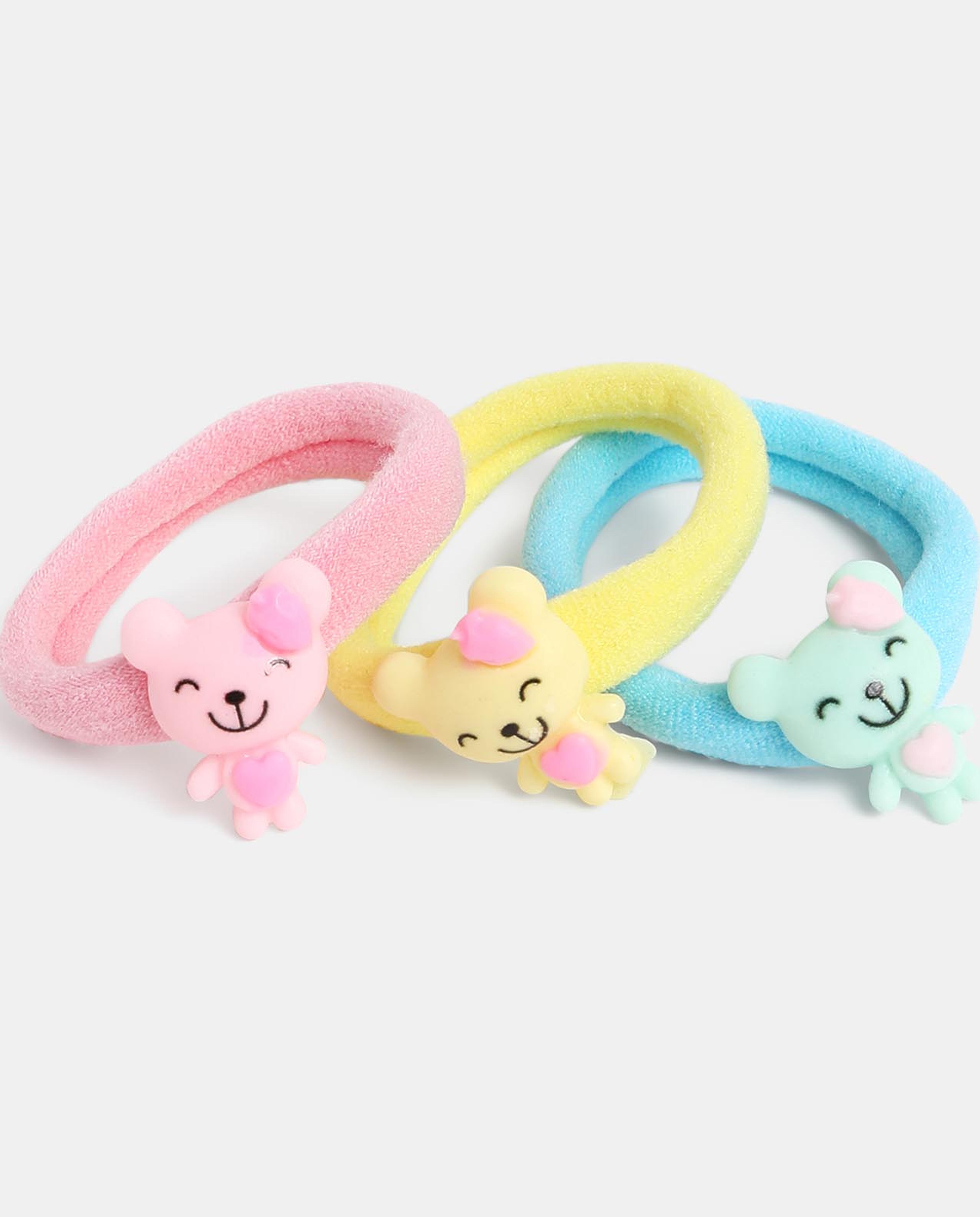 Multi Girls Ponytail Holders 6pcs