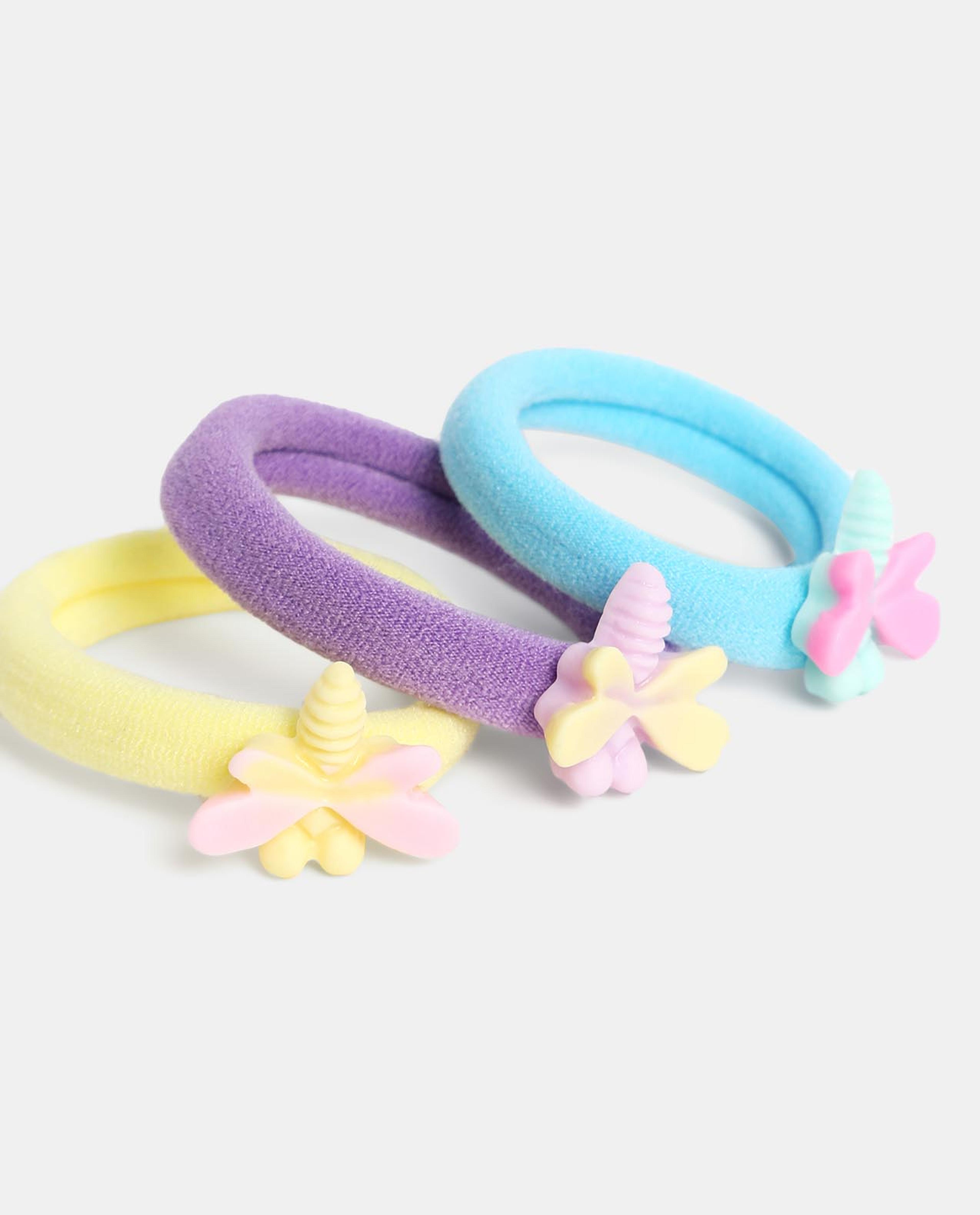 Multi Girls Ponytail Holders 6pcs