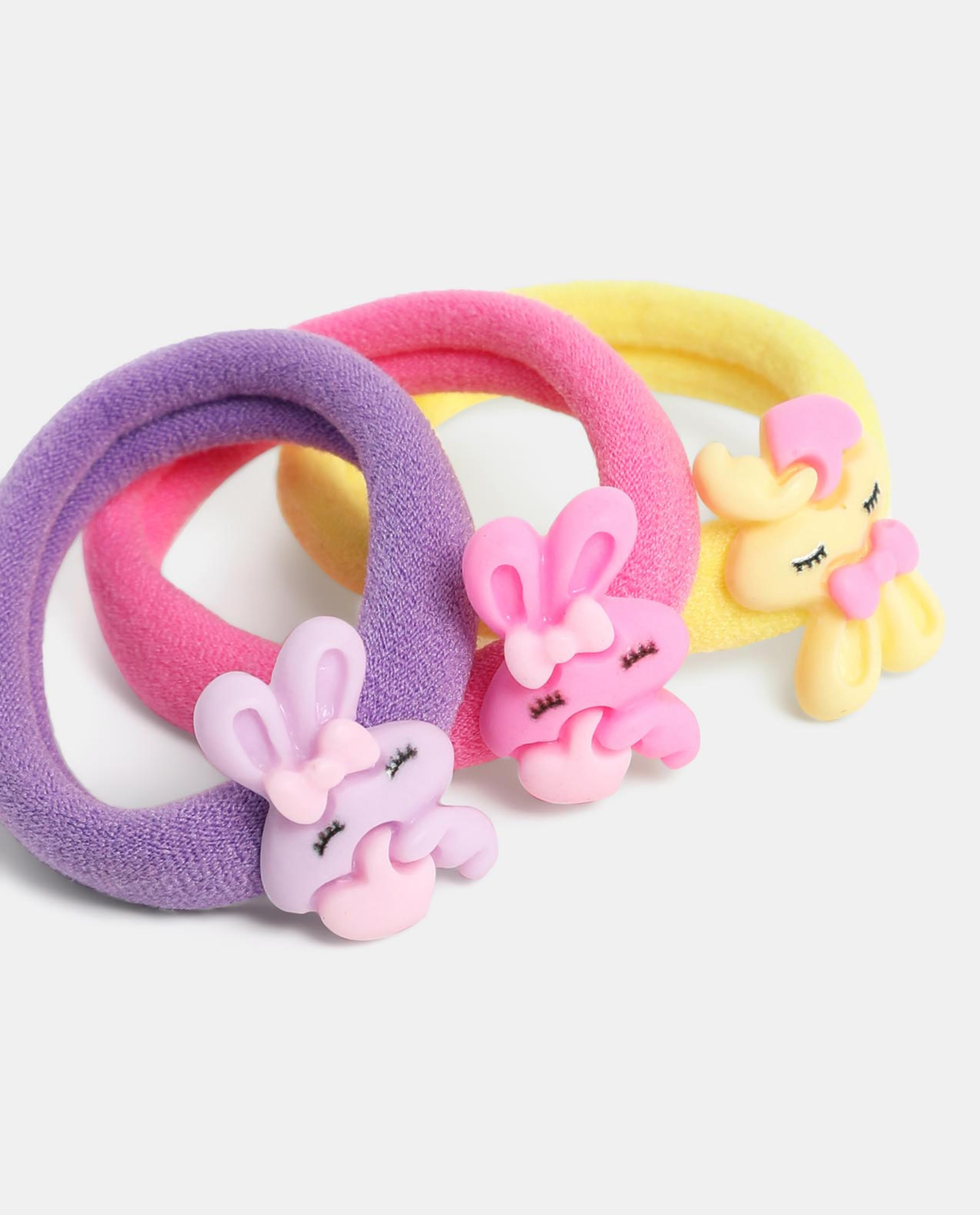 Multi Girls Ponytail Holders 6pcs