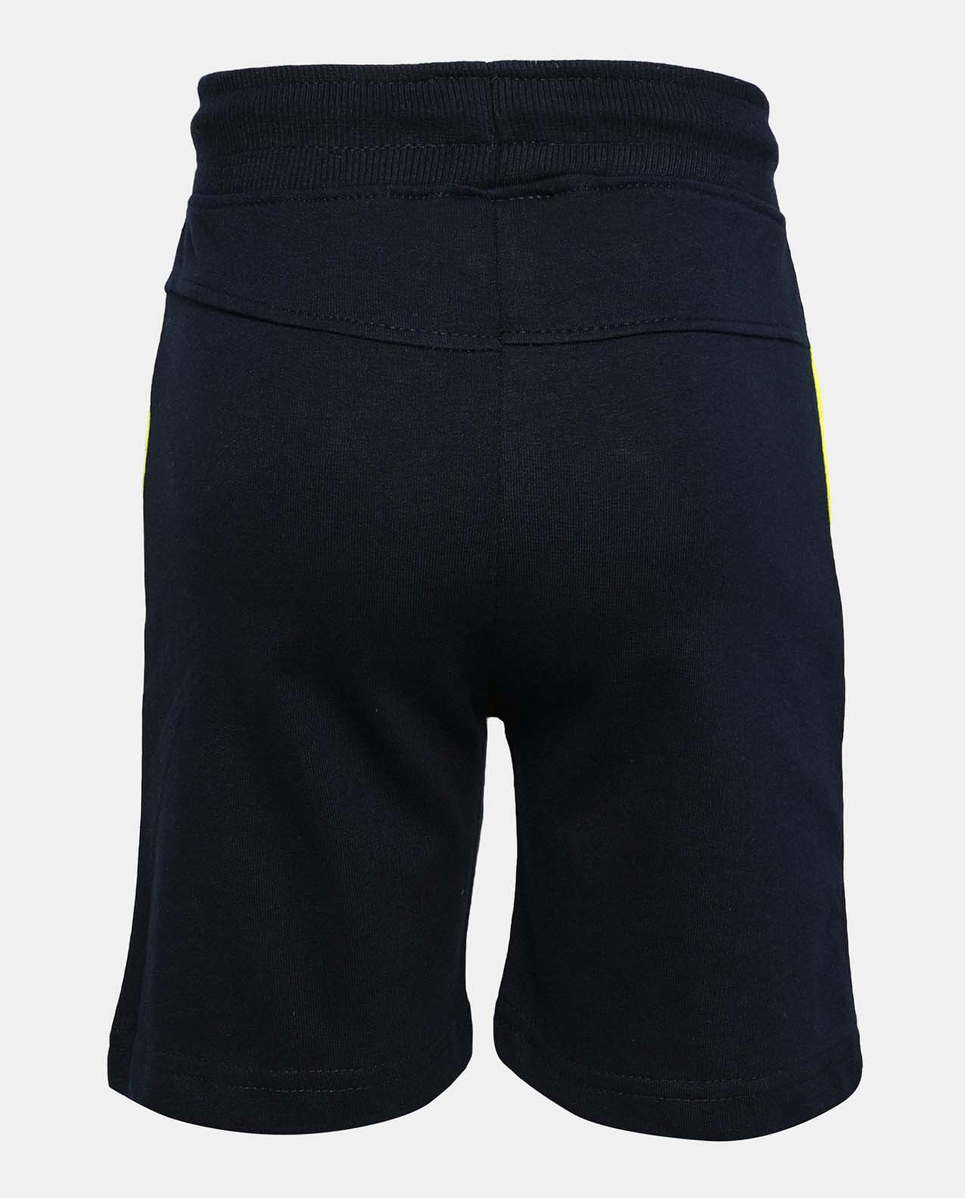 Blue Printed Casual Shorts