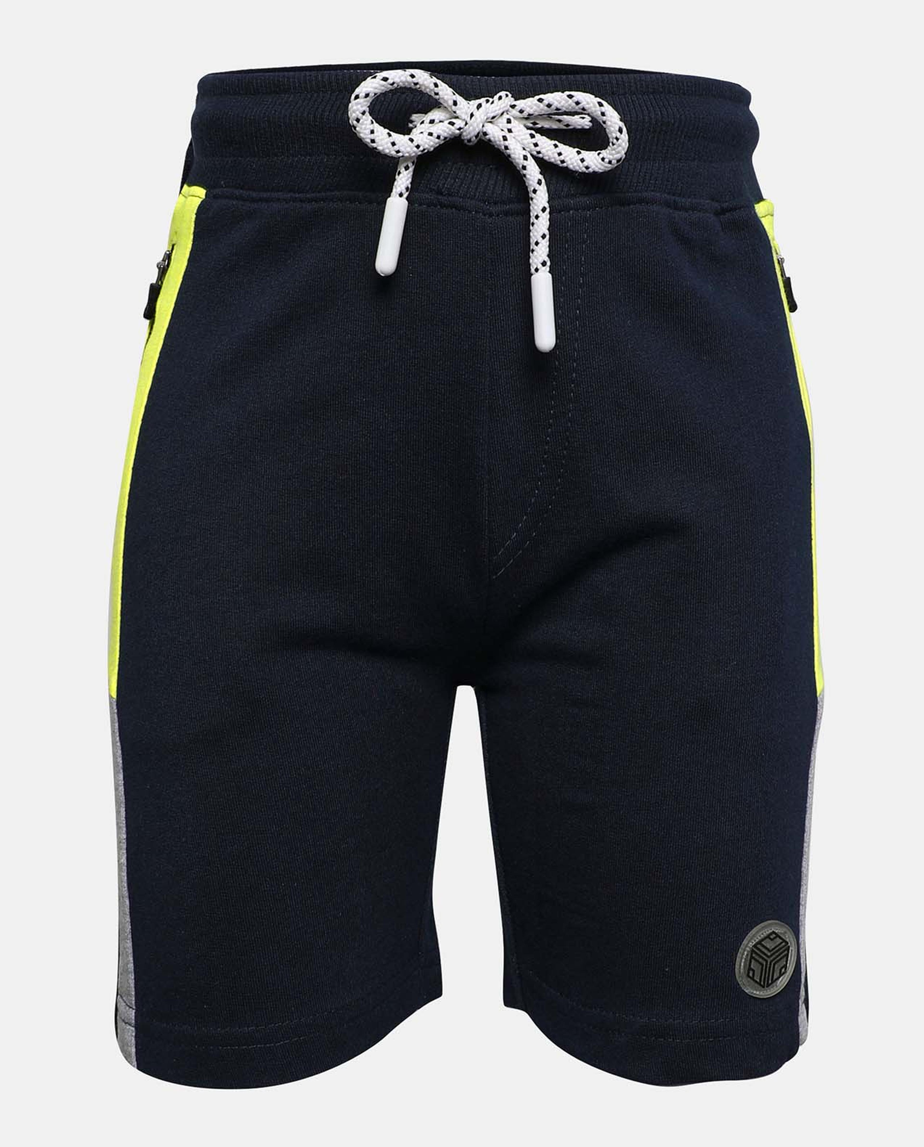 Blue Printed Casual Shorts