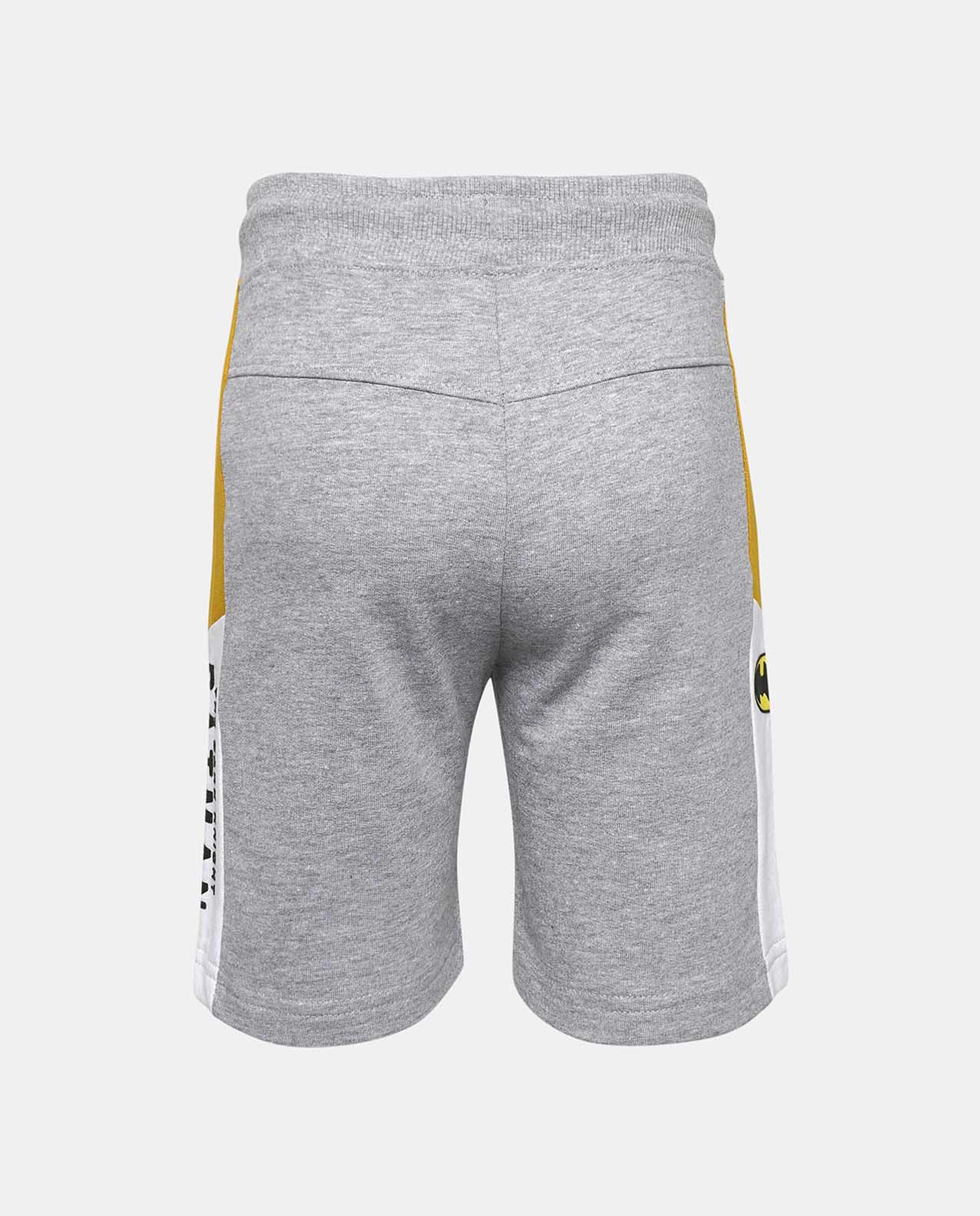 Grey Printed Casual Shorts