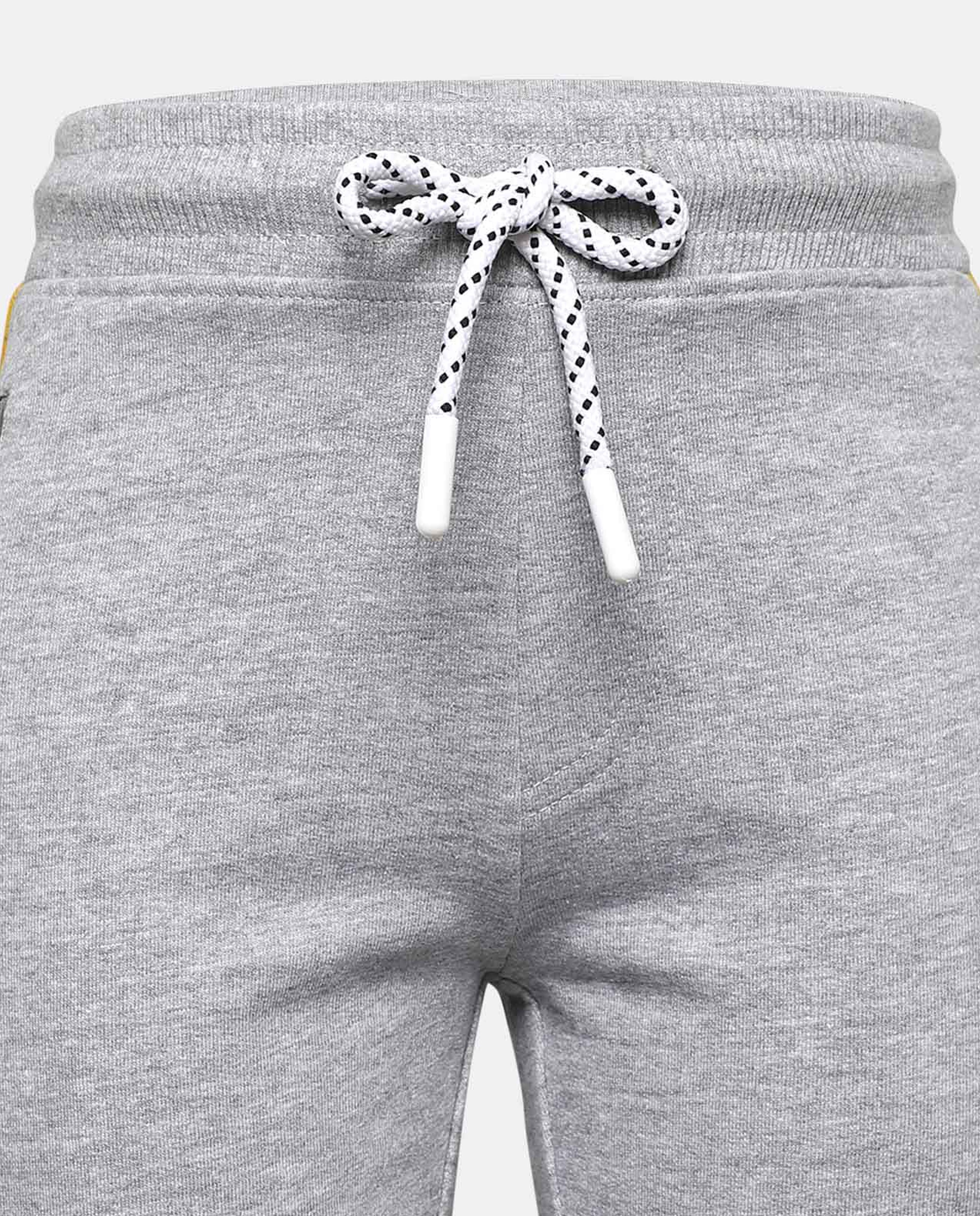 Grey Printed Casual Shorts