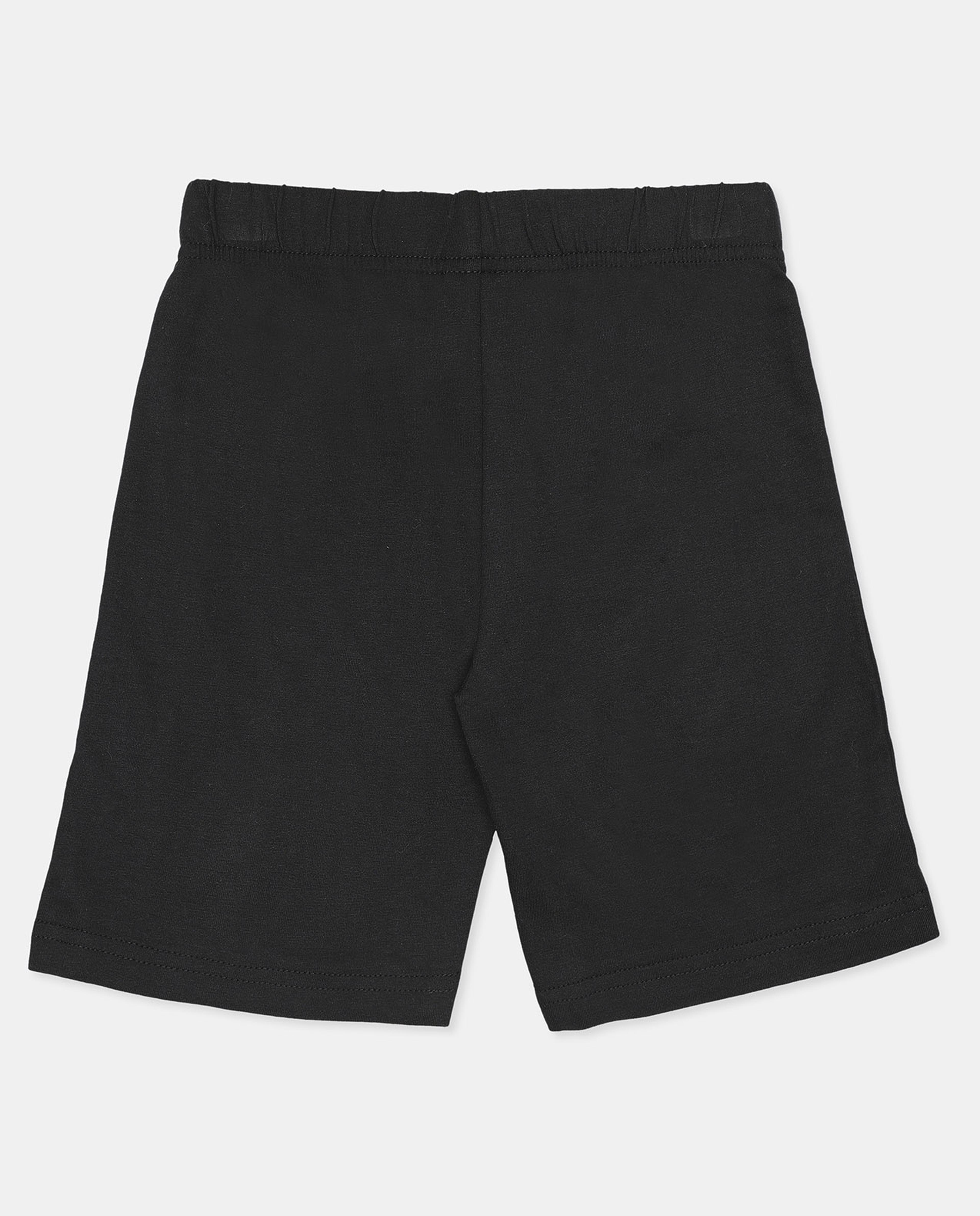 Contrast Piping Detailed Shorts with Elasticated Waist