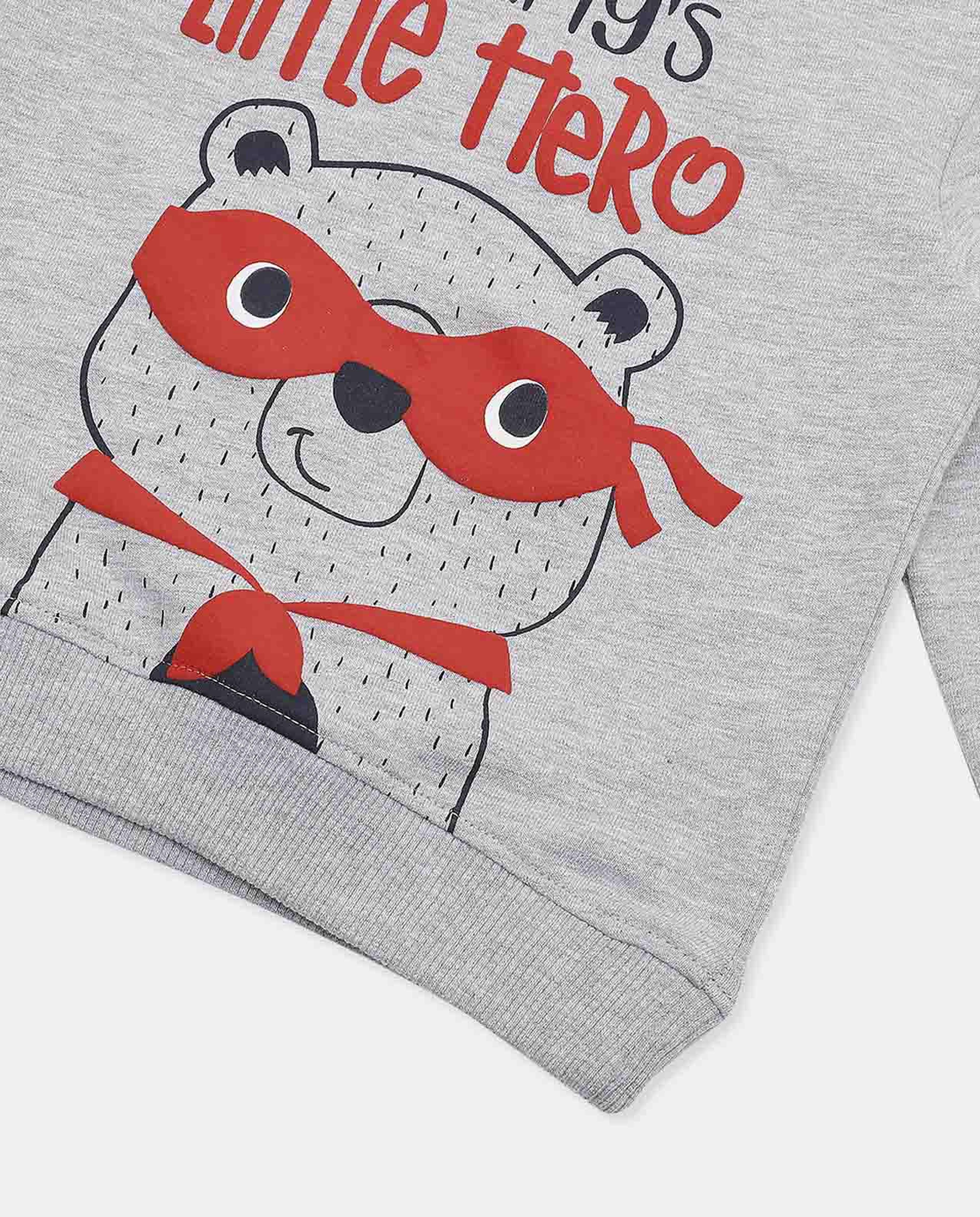 Printed Sweatshirt with Crew Neck and Long Sleeves