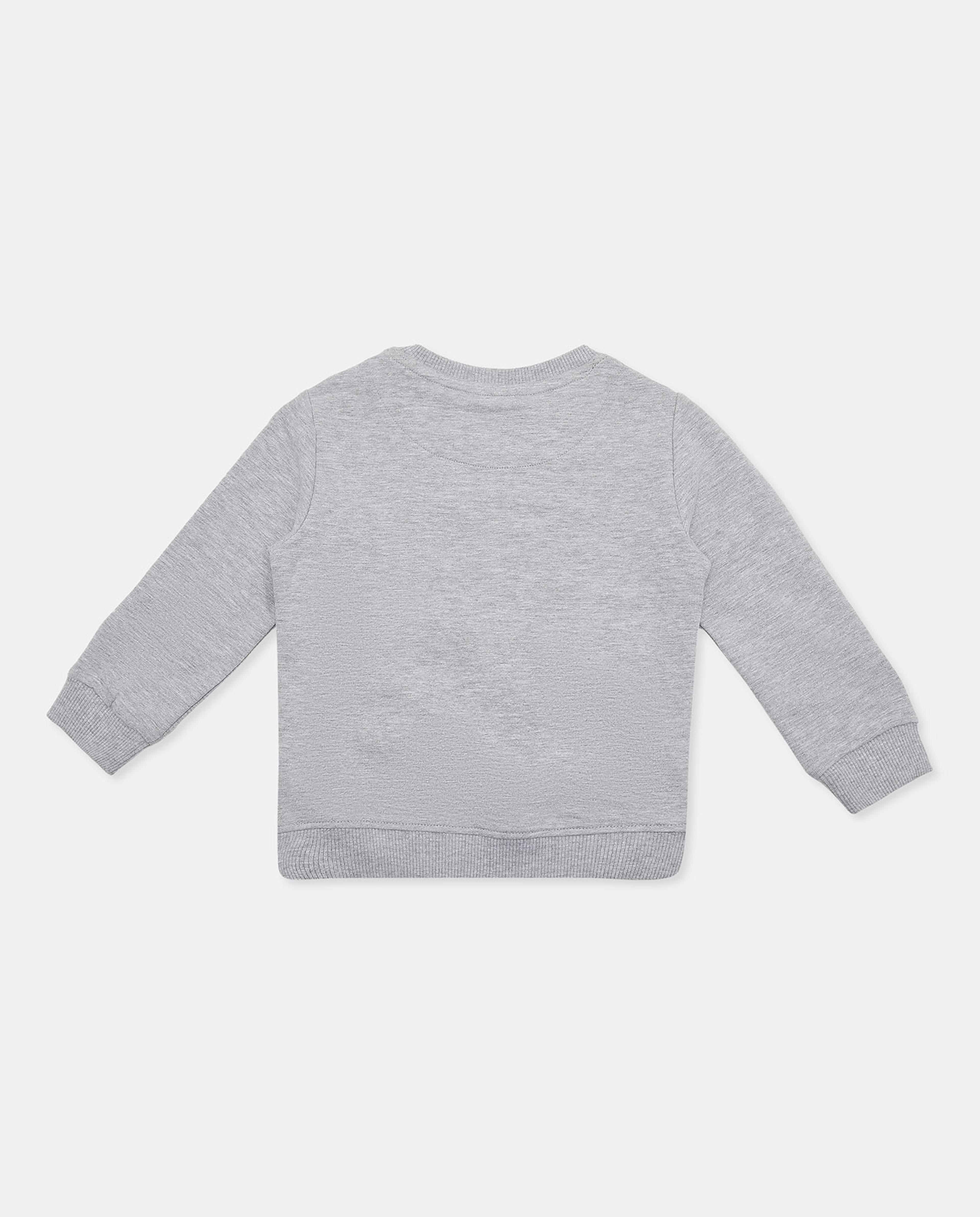 Printed Sweatshirt with Crew Neck and Long Sleeves