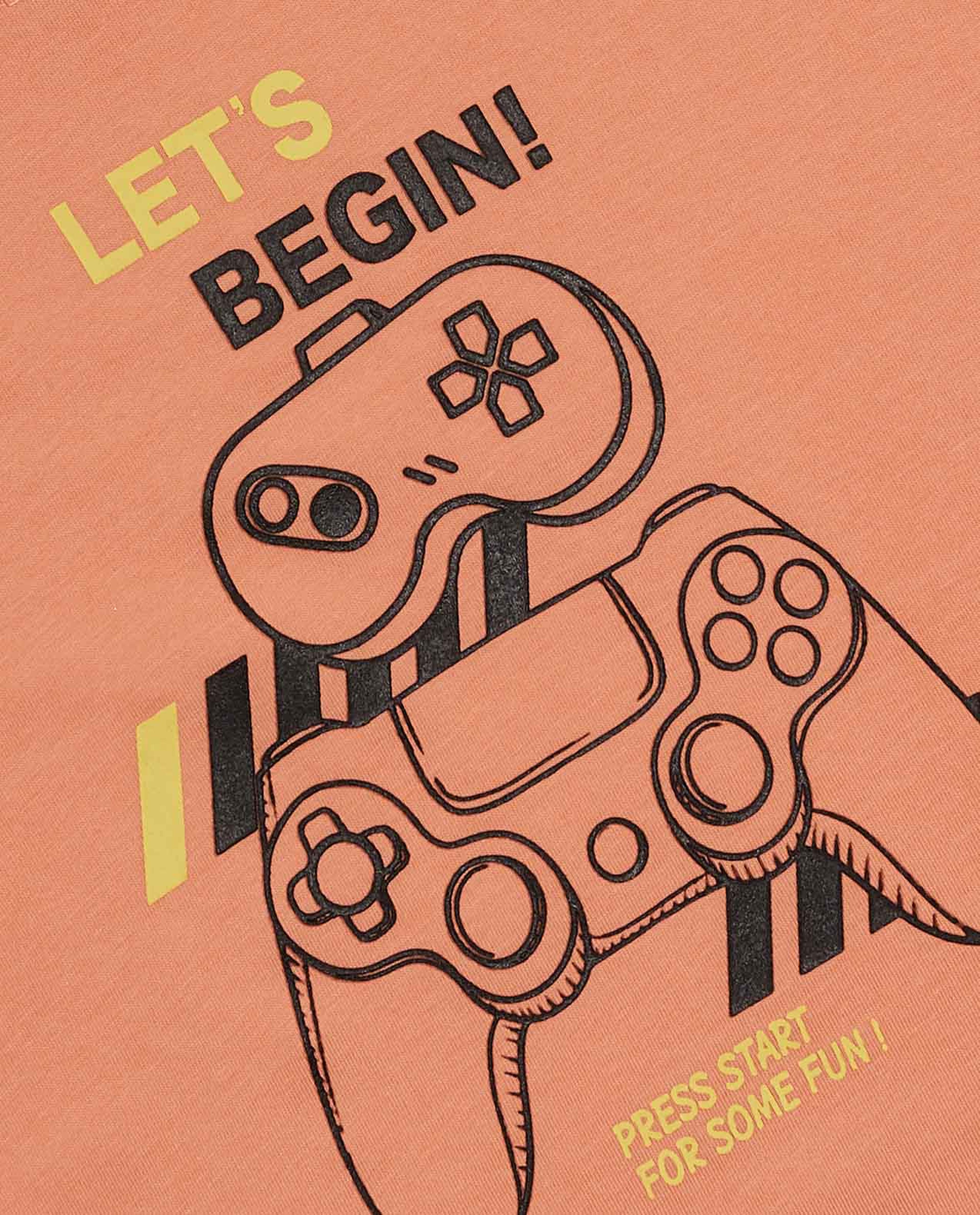 Printed T-Shirt with Crew Neck and Short Sleeves