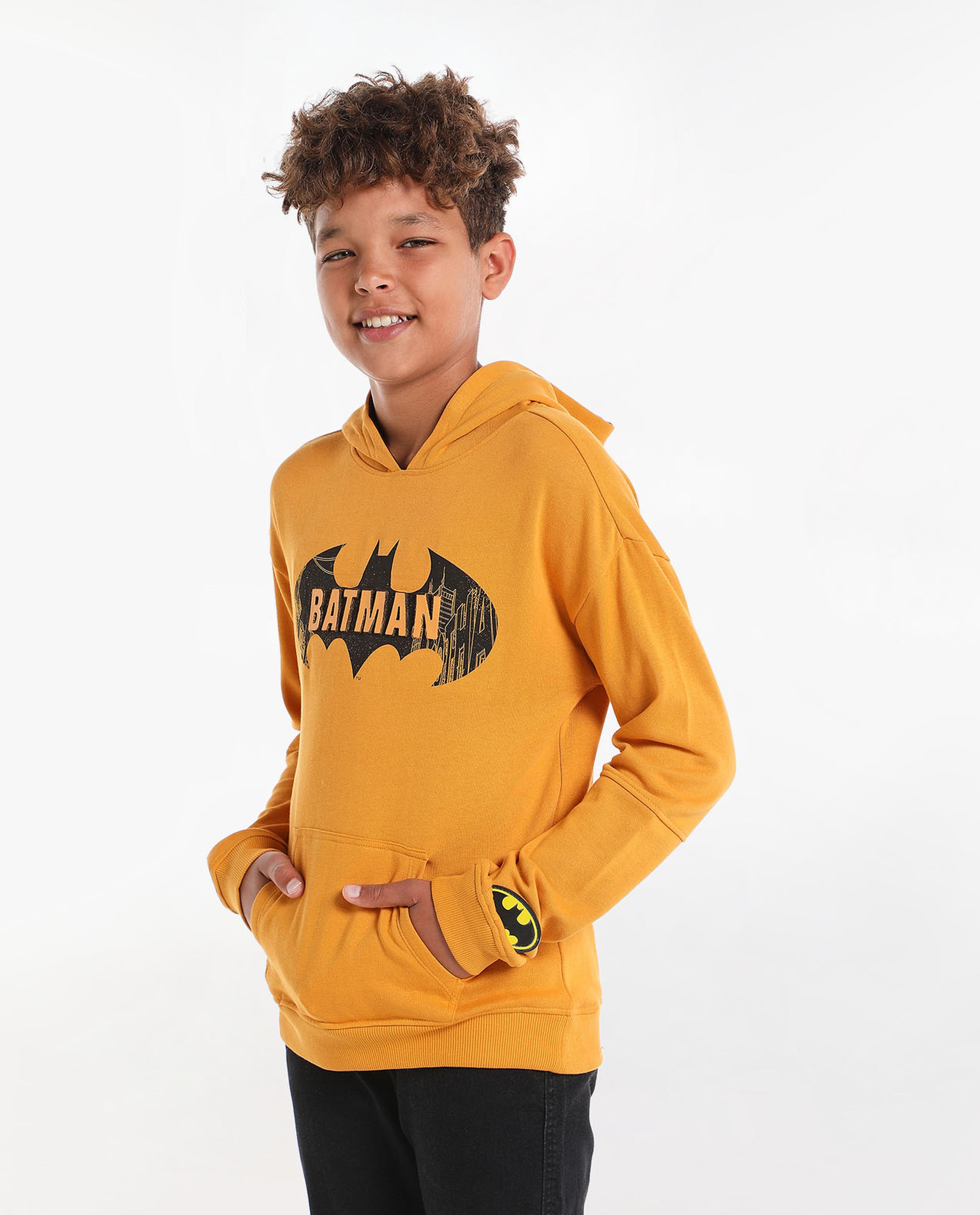 Printed Hooded Sweatshirt with Long Sleeves