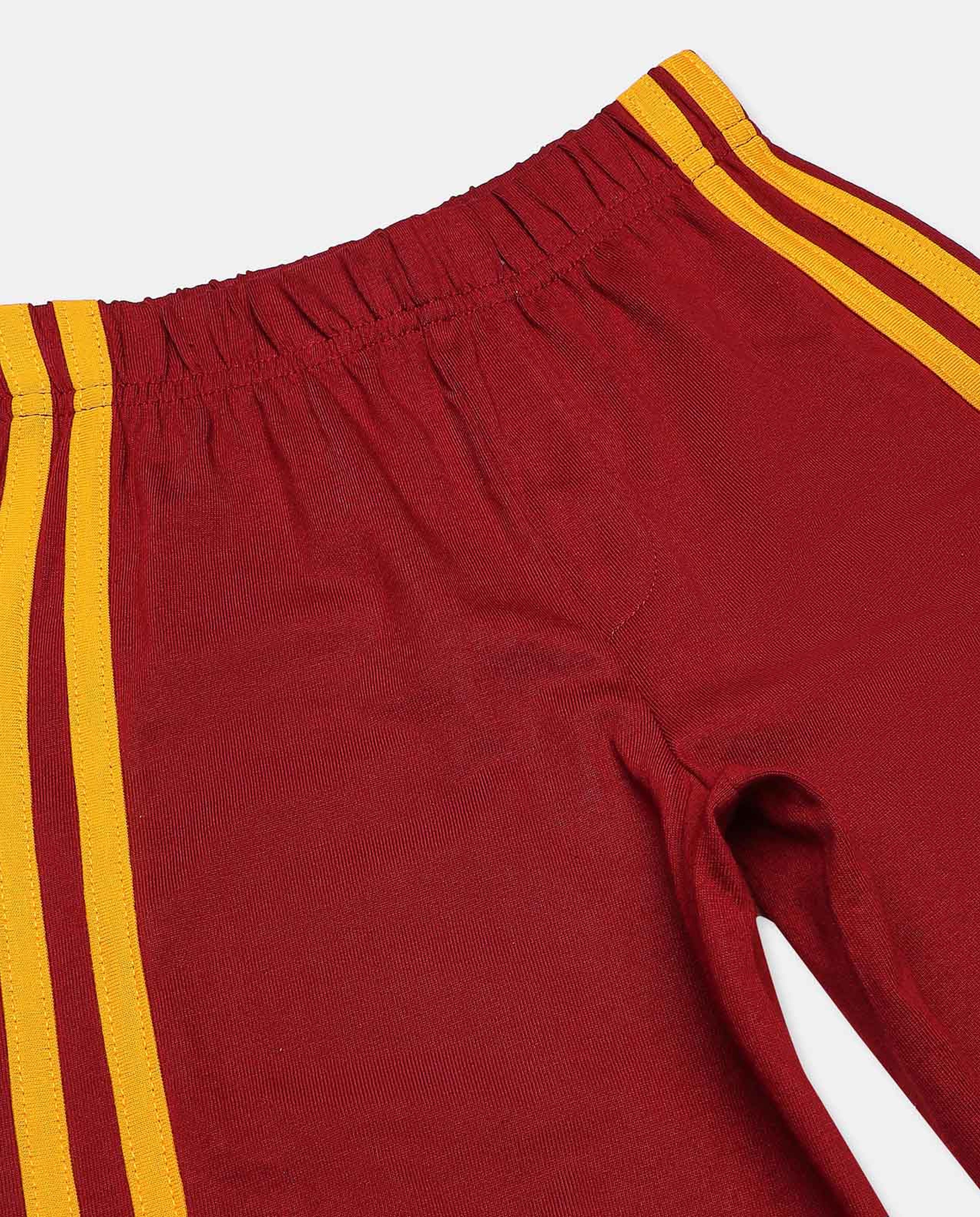 Contrast Piping Detailed Shorts with Elasticated Waist