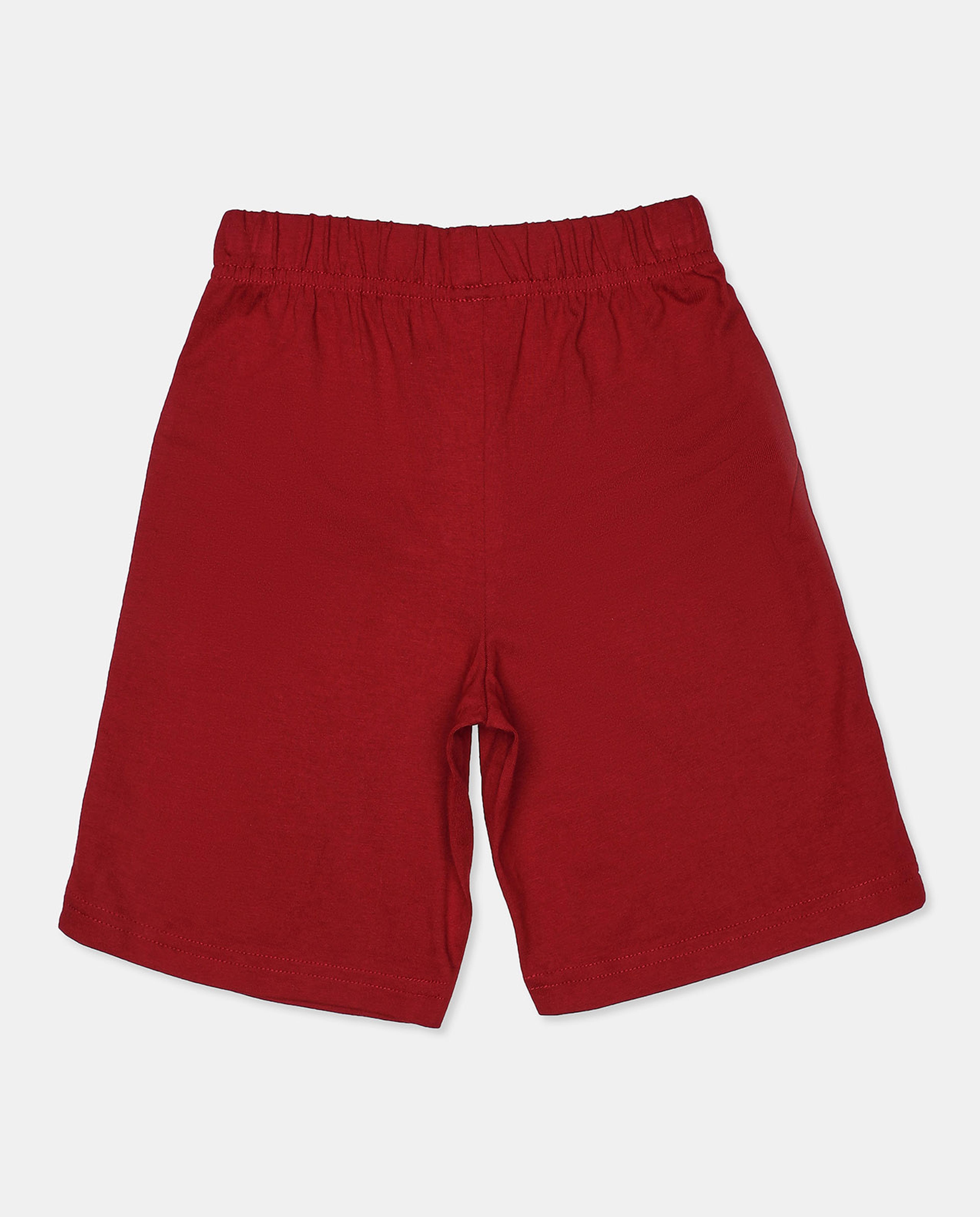 Contrast Piping Detailed Shorts with Elasticated Waist
