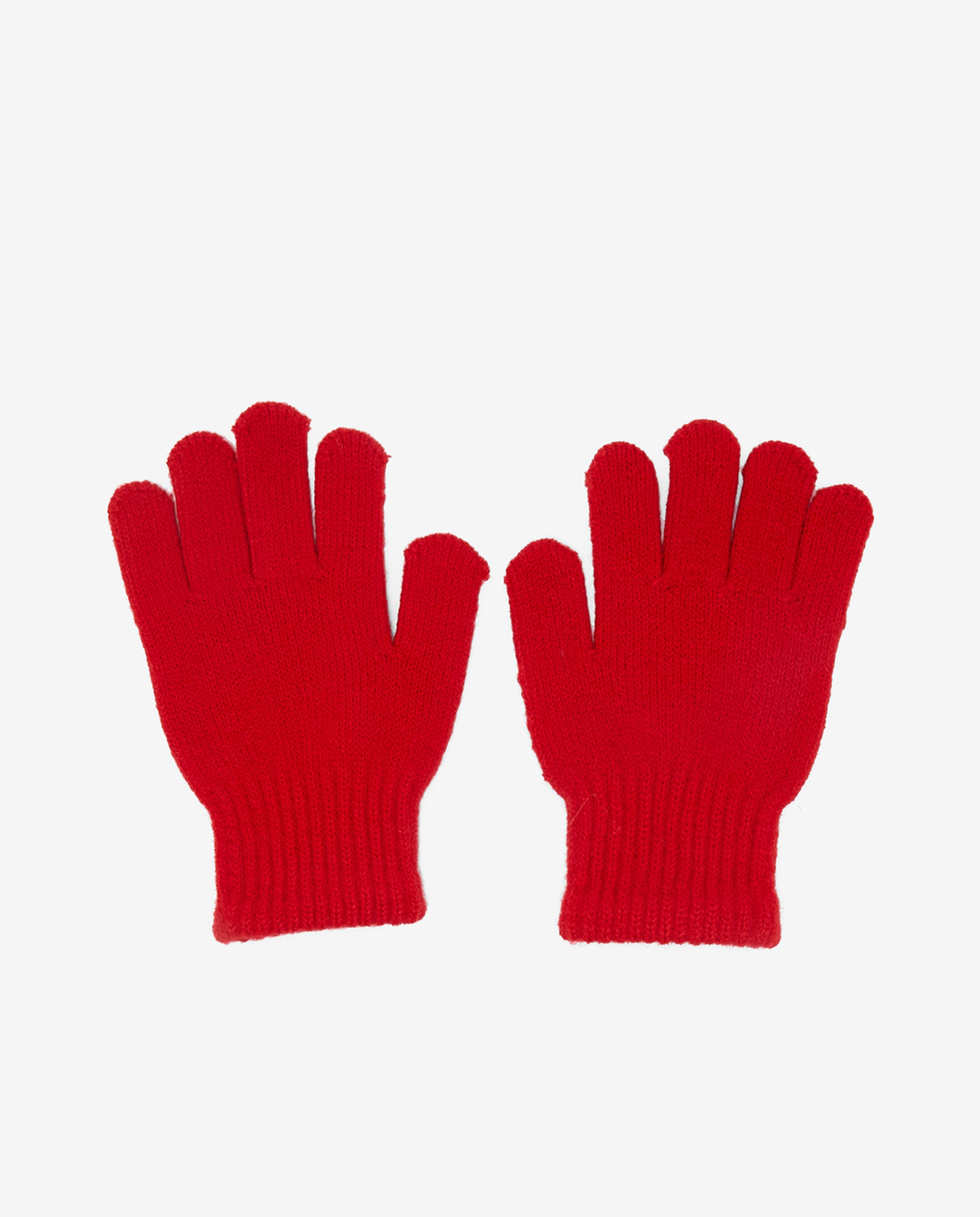 Patterned Set of Scarf, Cap and Gloves Set