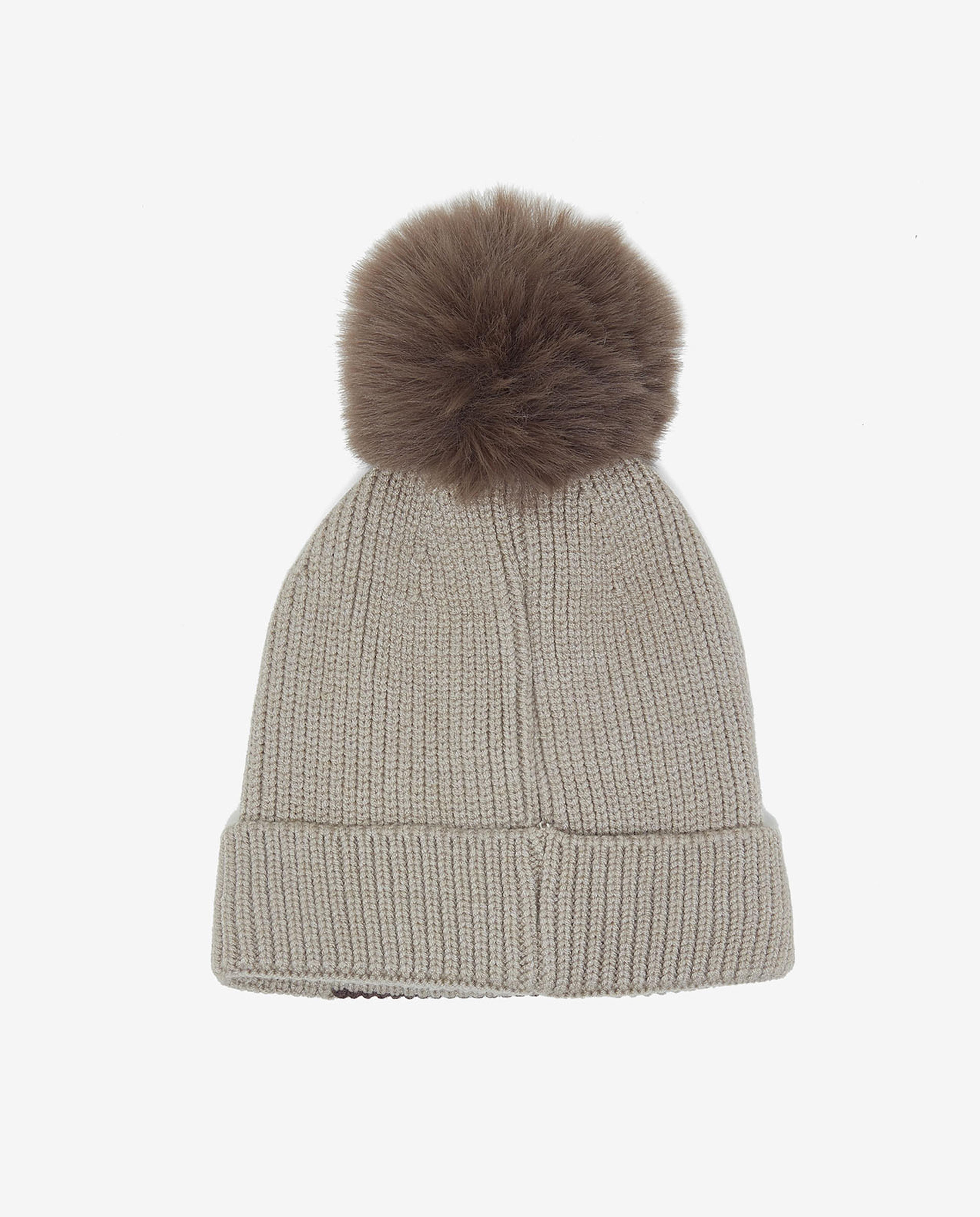 Embroidered Pom-Pom Beanie Cap