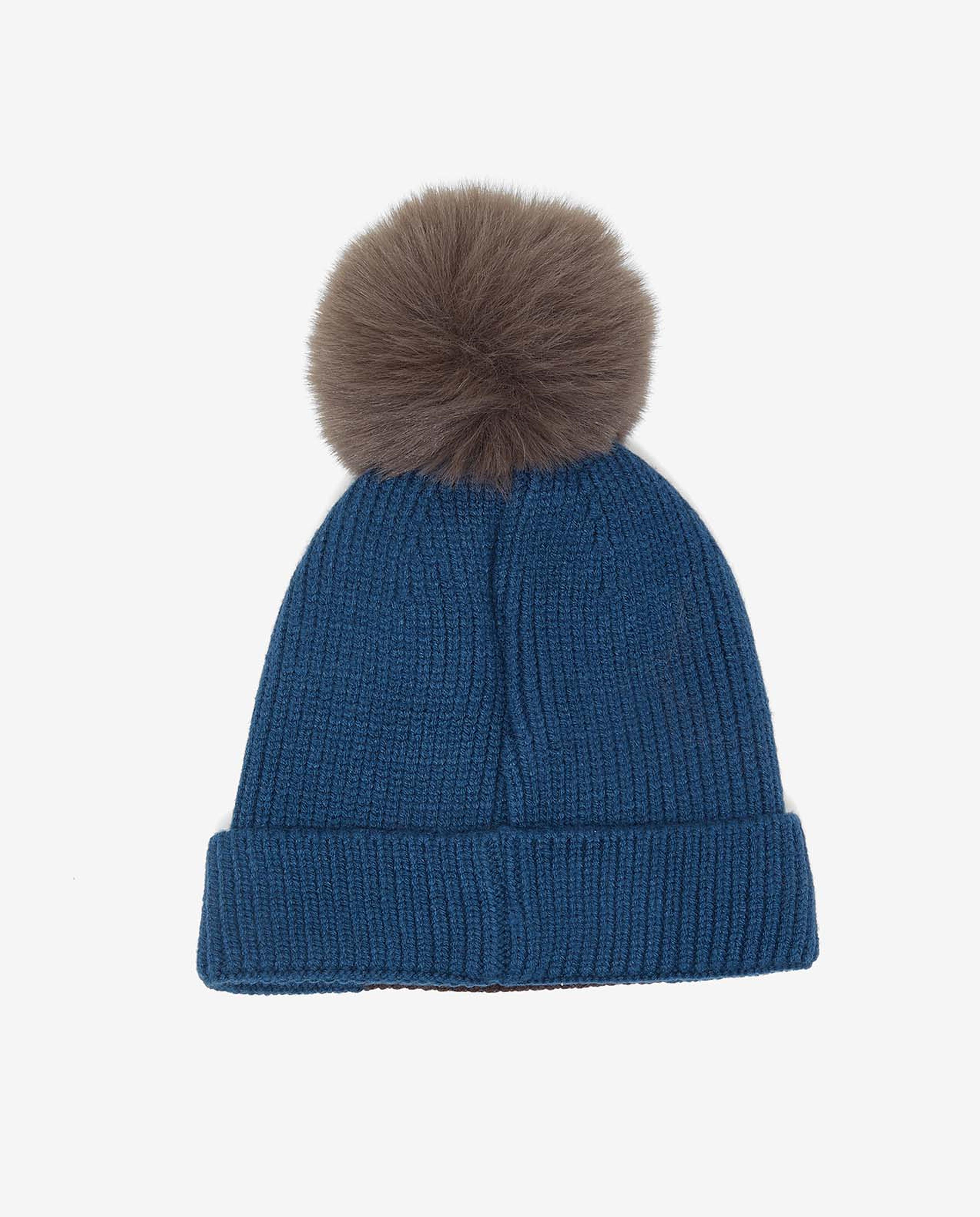Embroidered Pom-Pom Beanie Cap