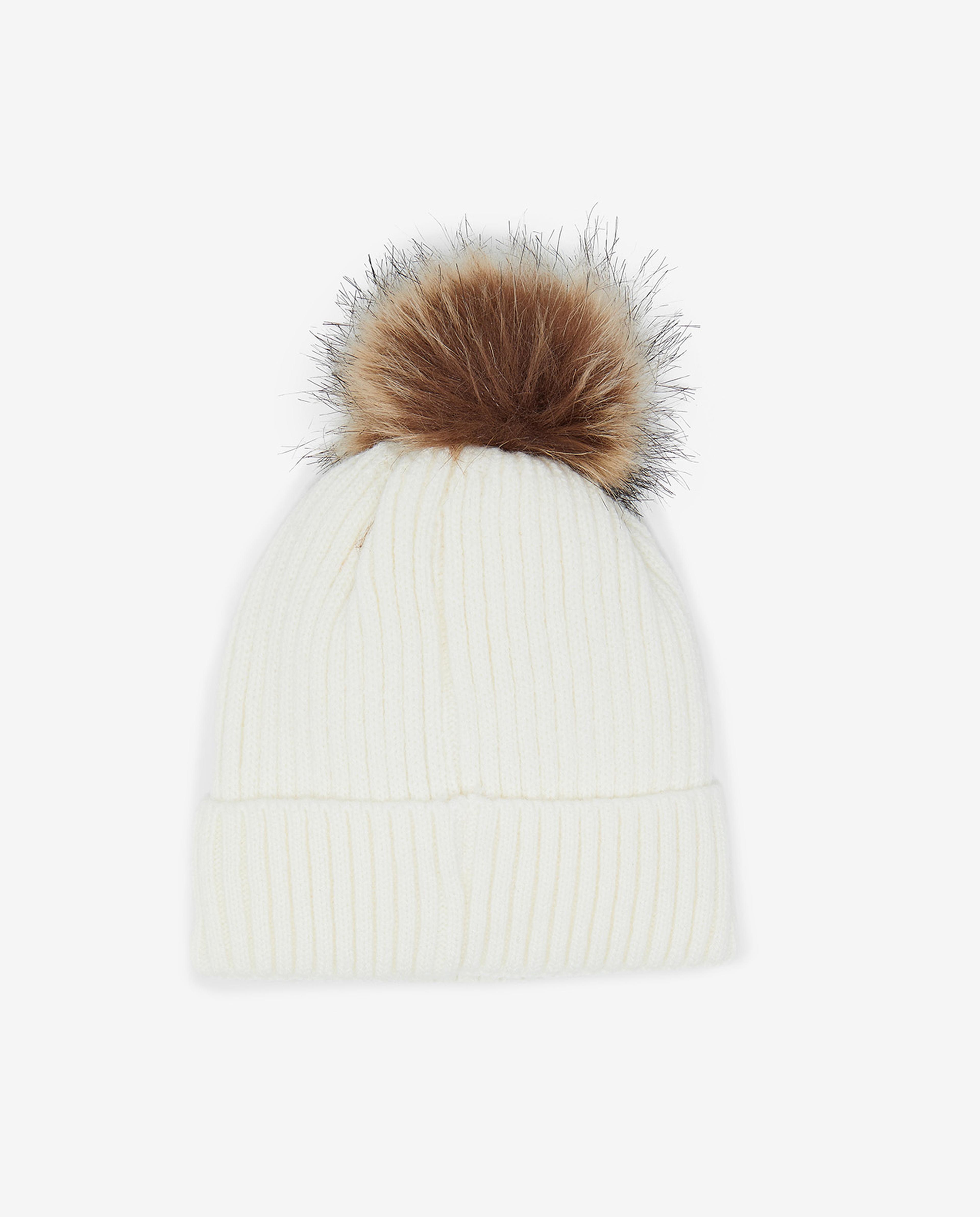 Embroidered Pom-Pom Beanie Cap