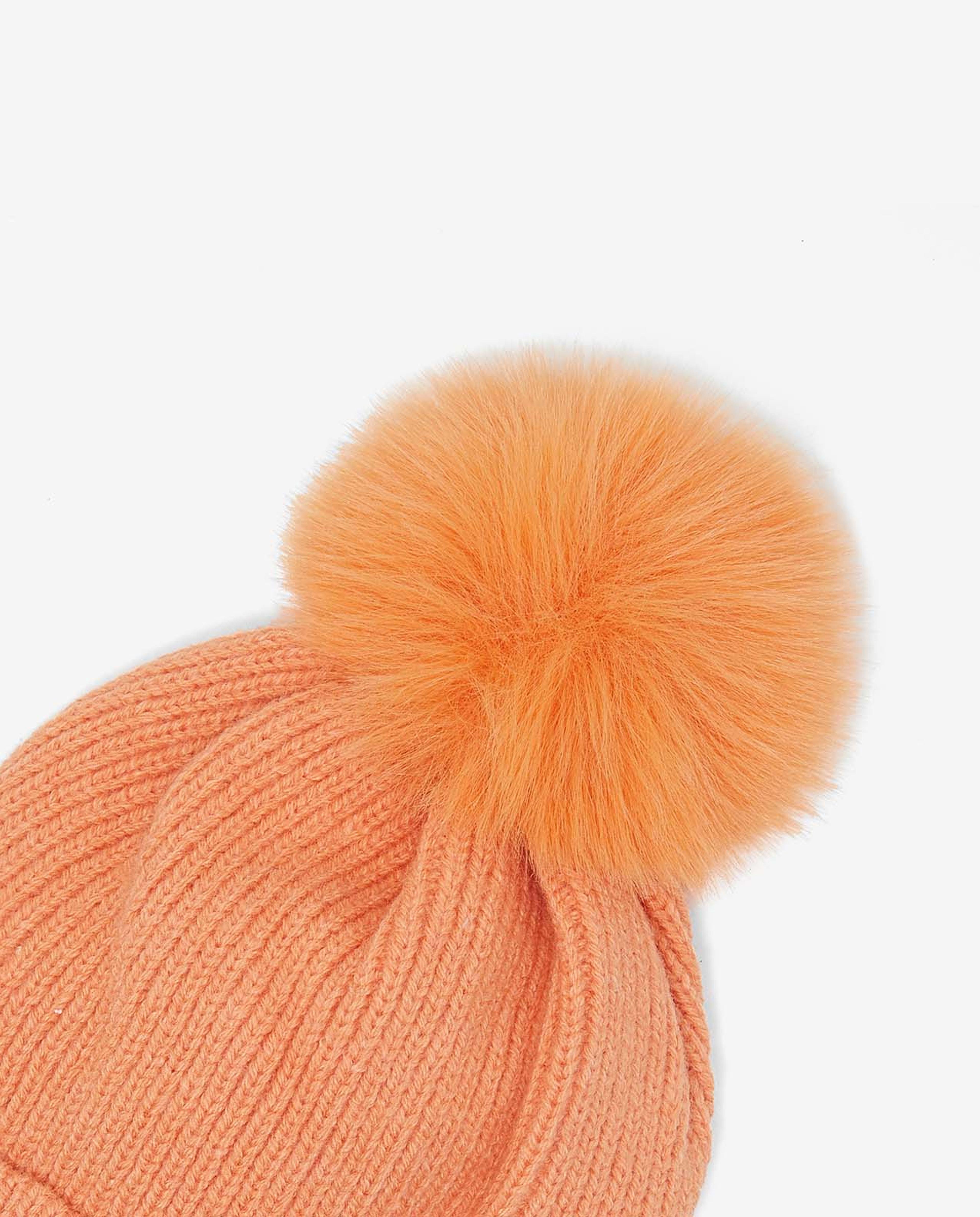 Embroidered Pom-Pom Beanie Cap