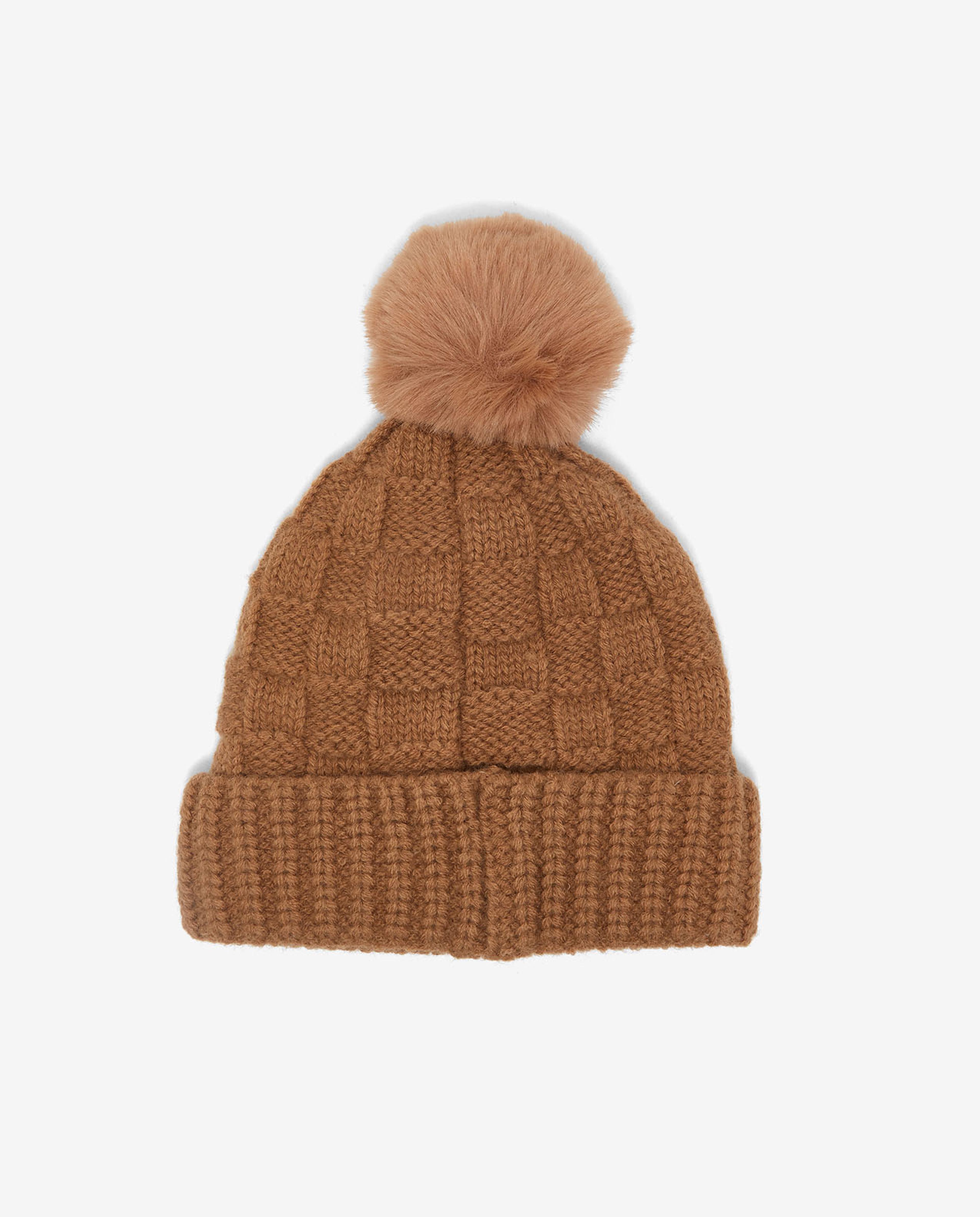 Solid Knitted Pom-Pom Beanie Cap