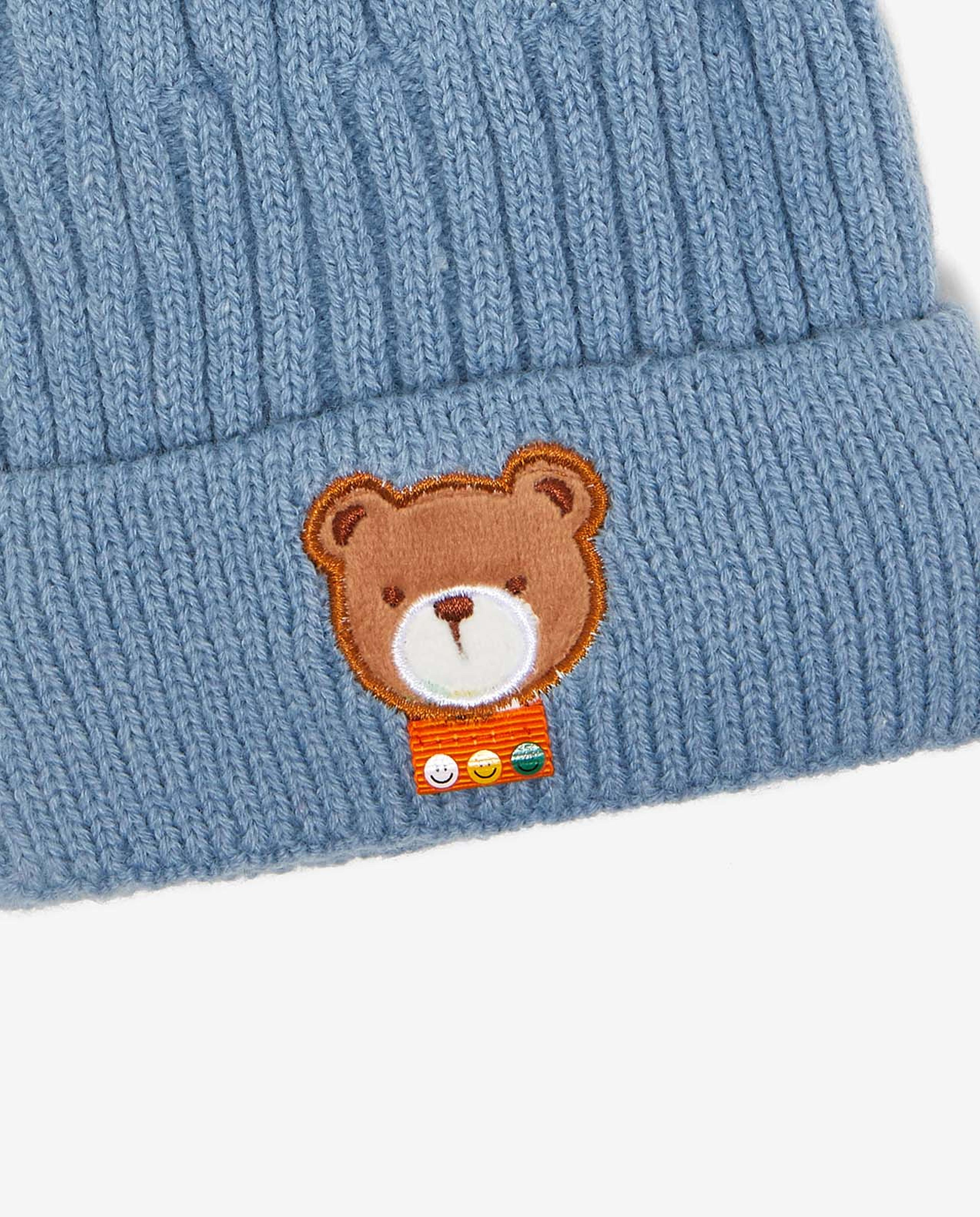 Solid Knitted Pom-Pom Beanie Cap