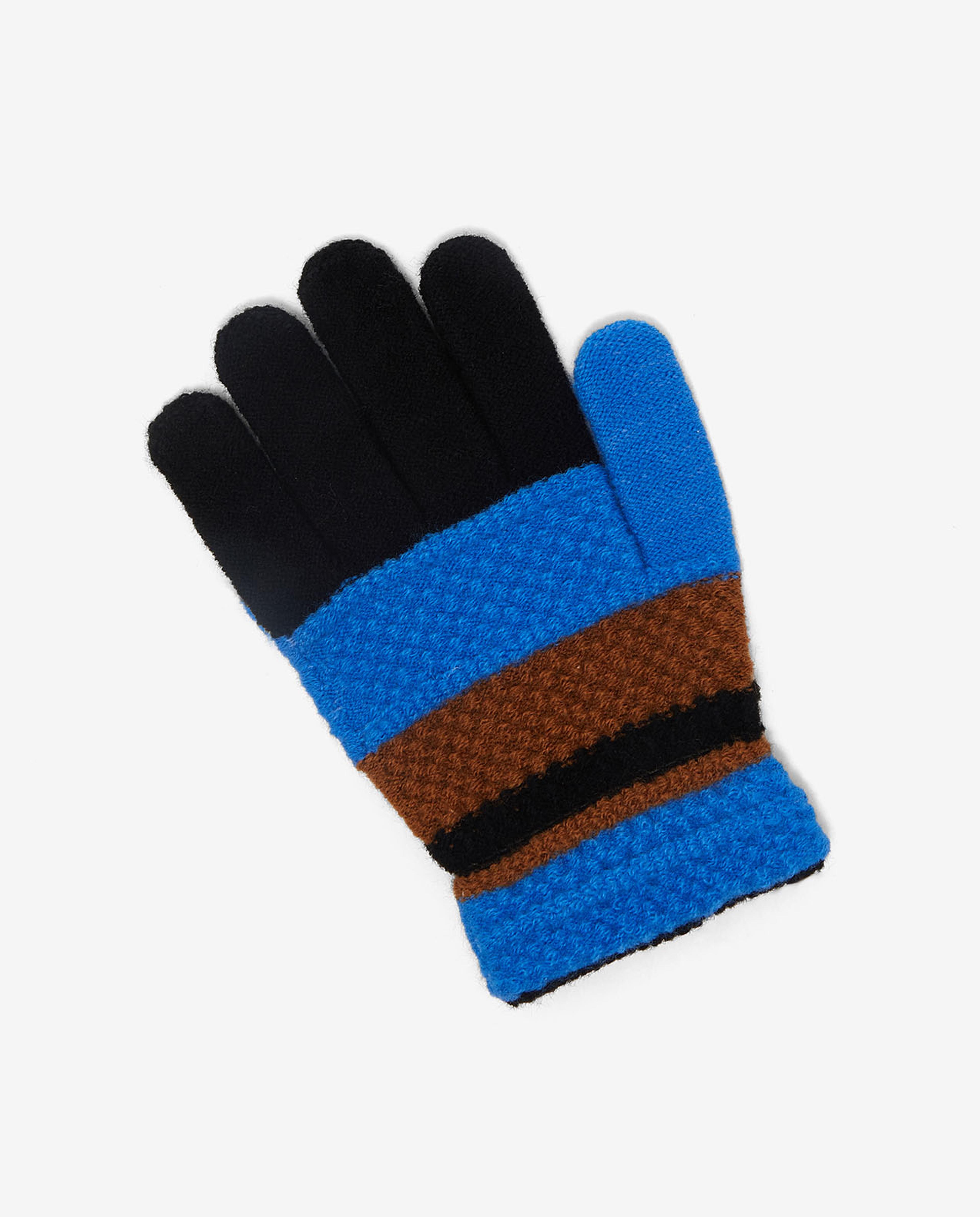 Striped Knitted Solid Gloves