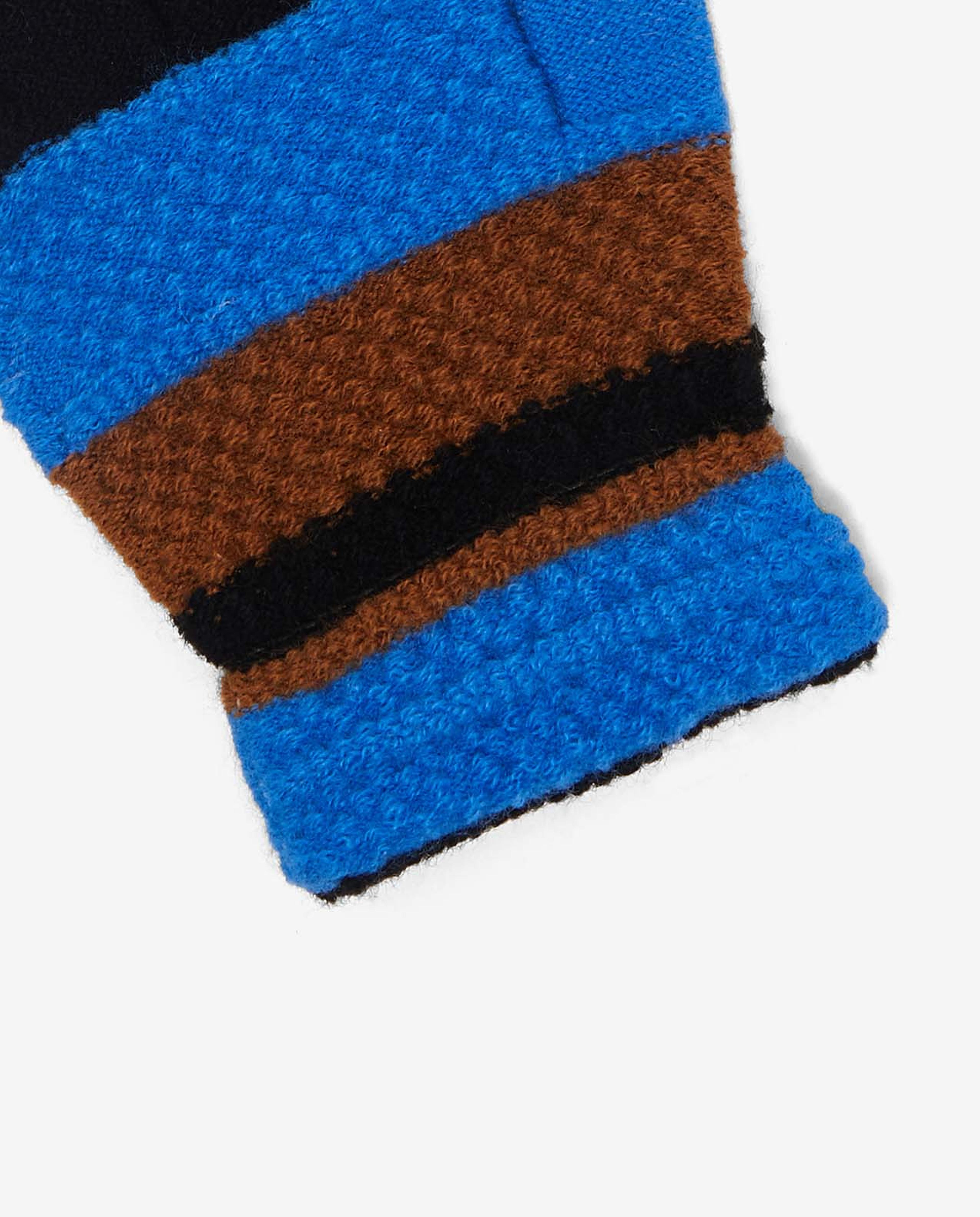 Striped Knitted Solid Gloves
