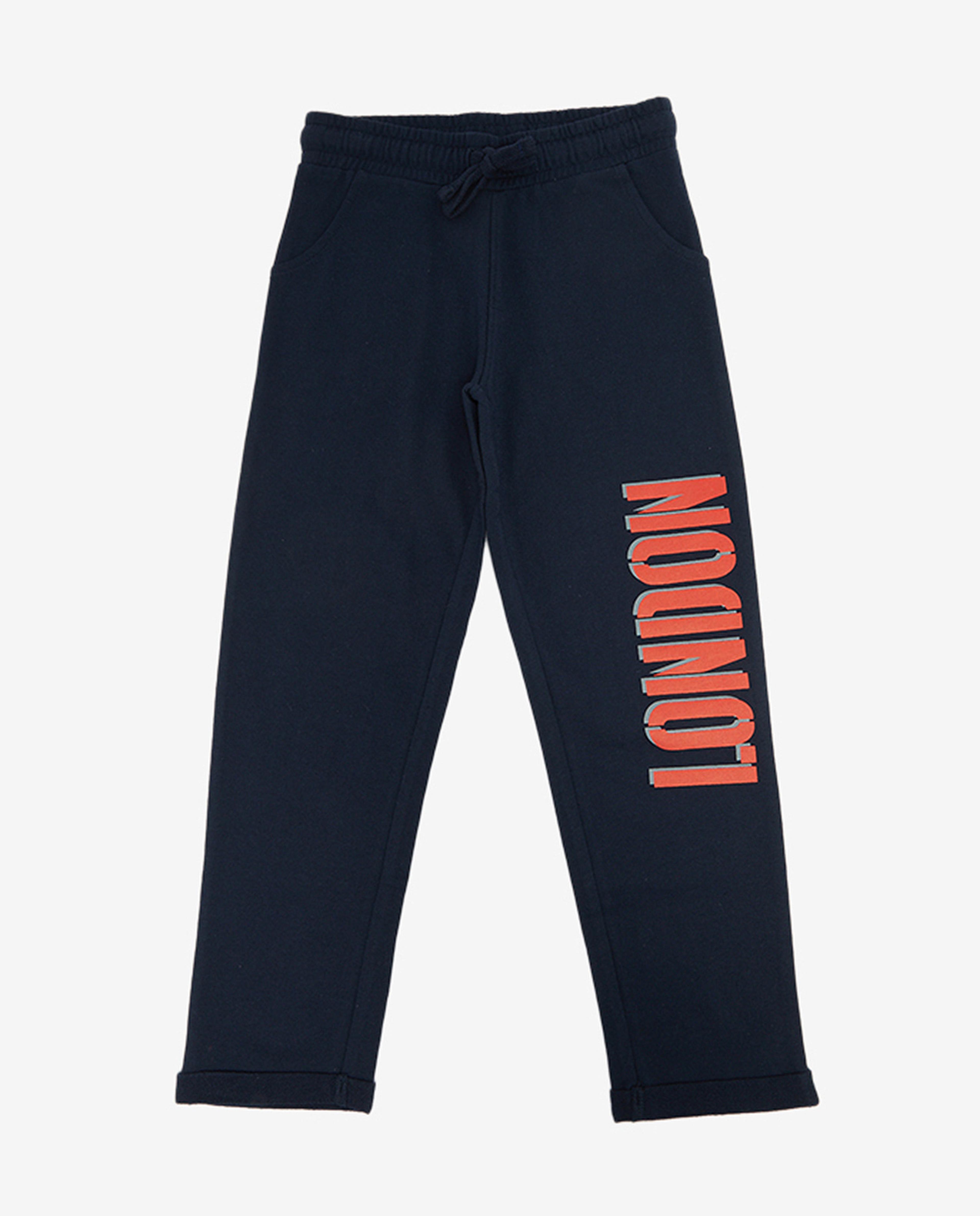 Stylized Jogger With London Printed