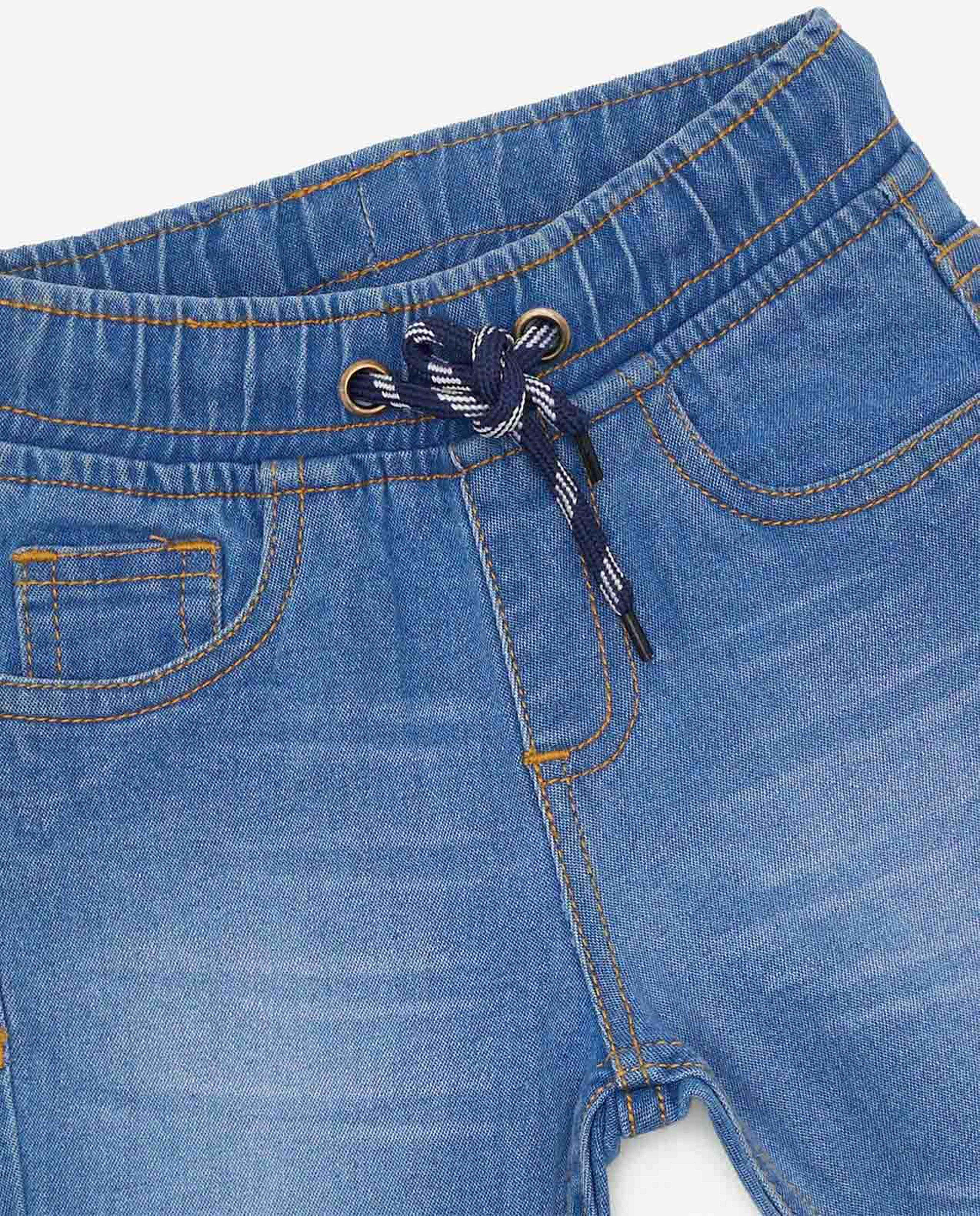 Boy's Elasticated Drawstring Waist Jeans