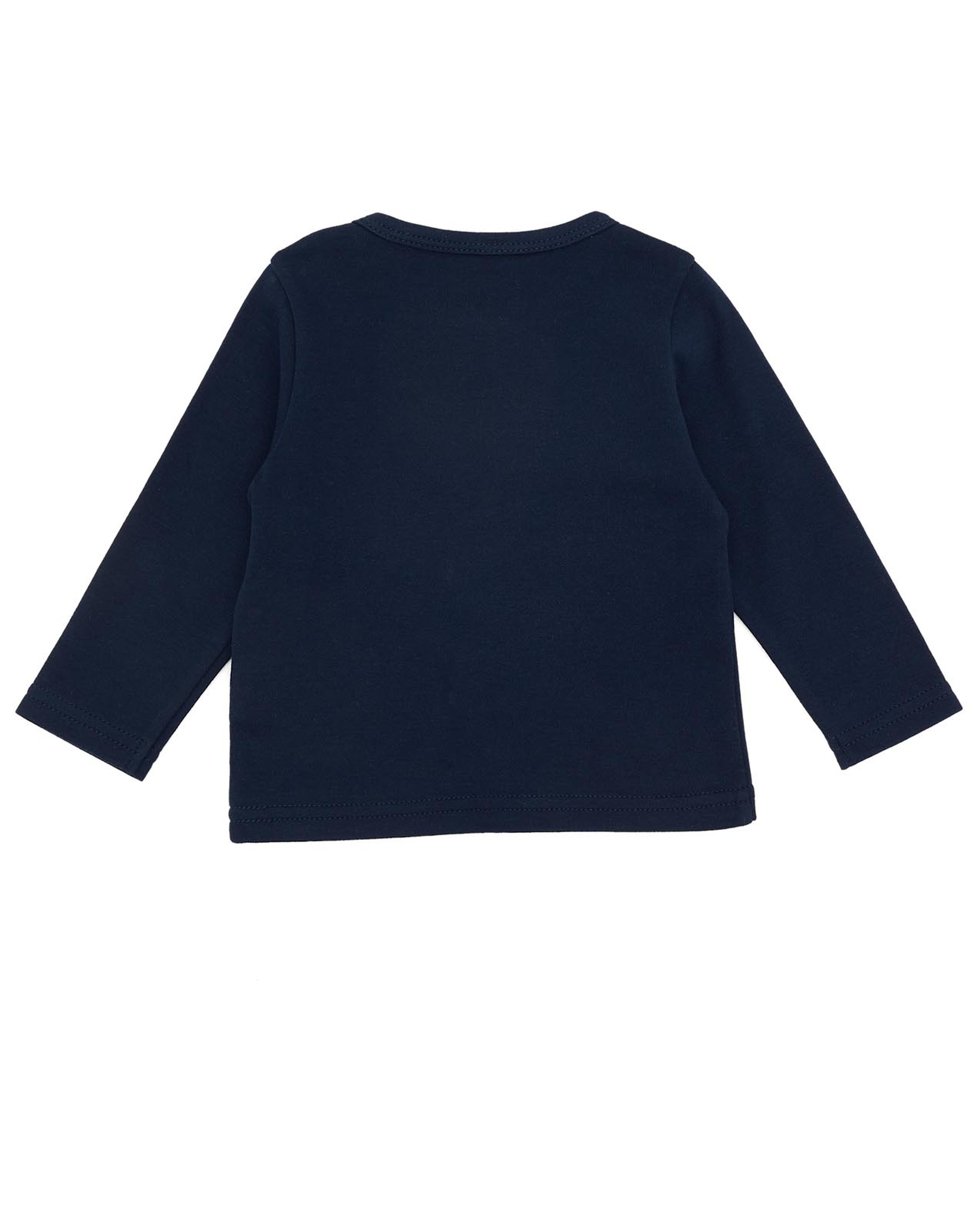 Printed T-Shirt with Crew Neck and Long Sleeves