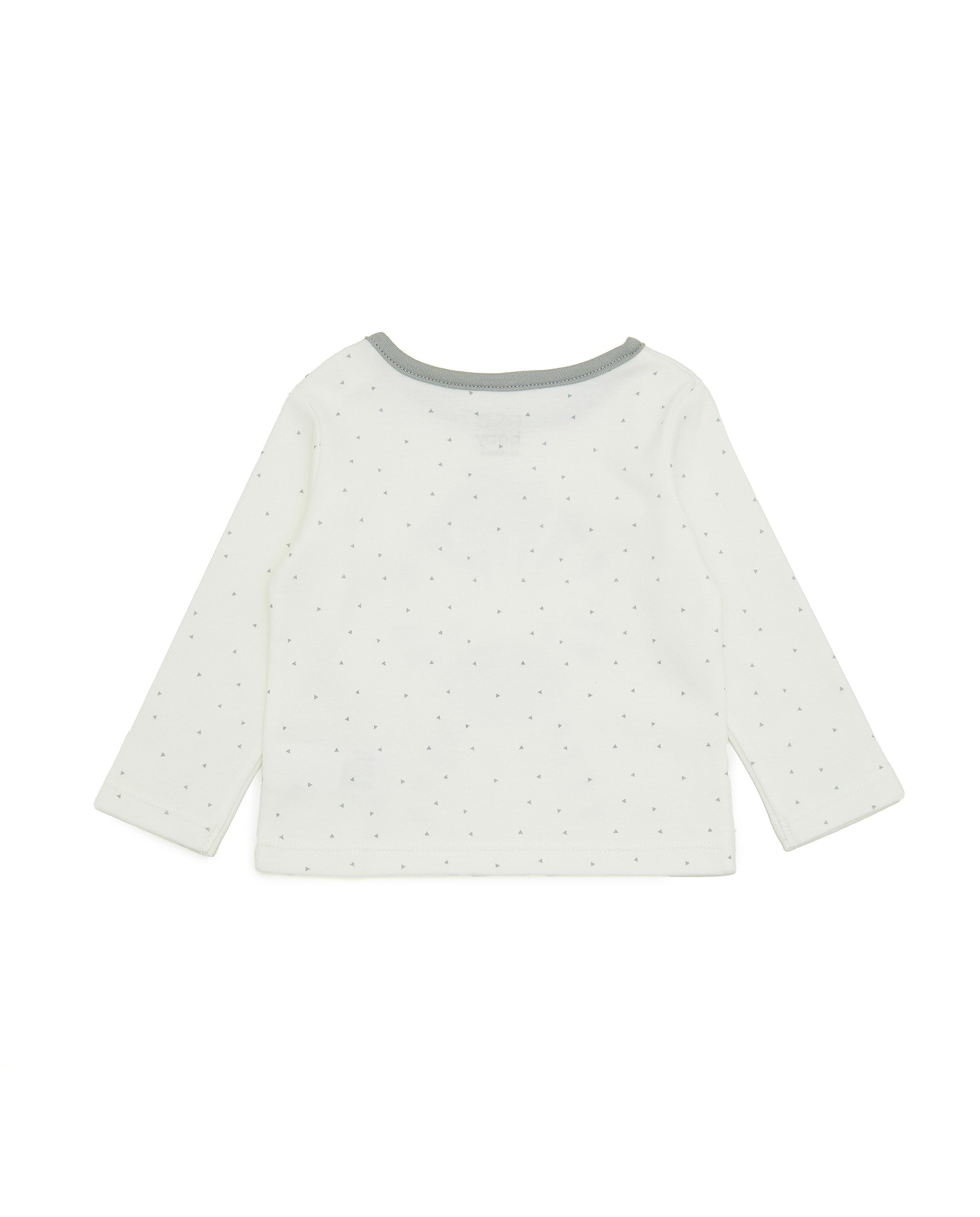Printed T-Shirt with Crew Neck and Long Sleeves