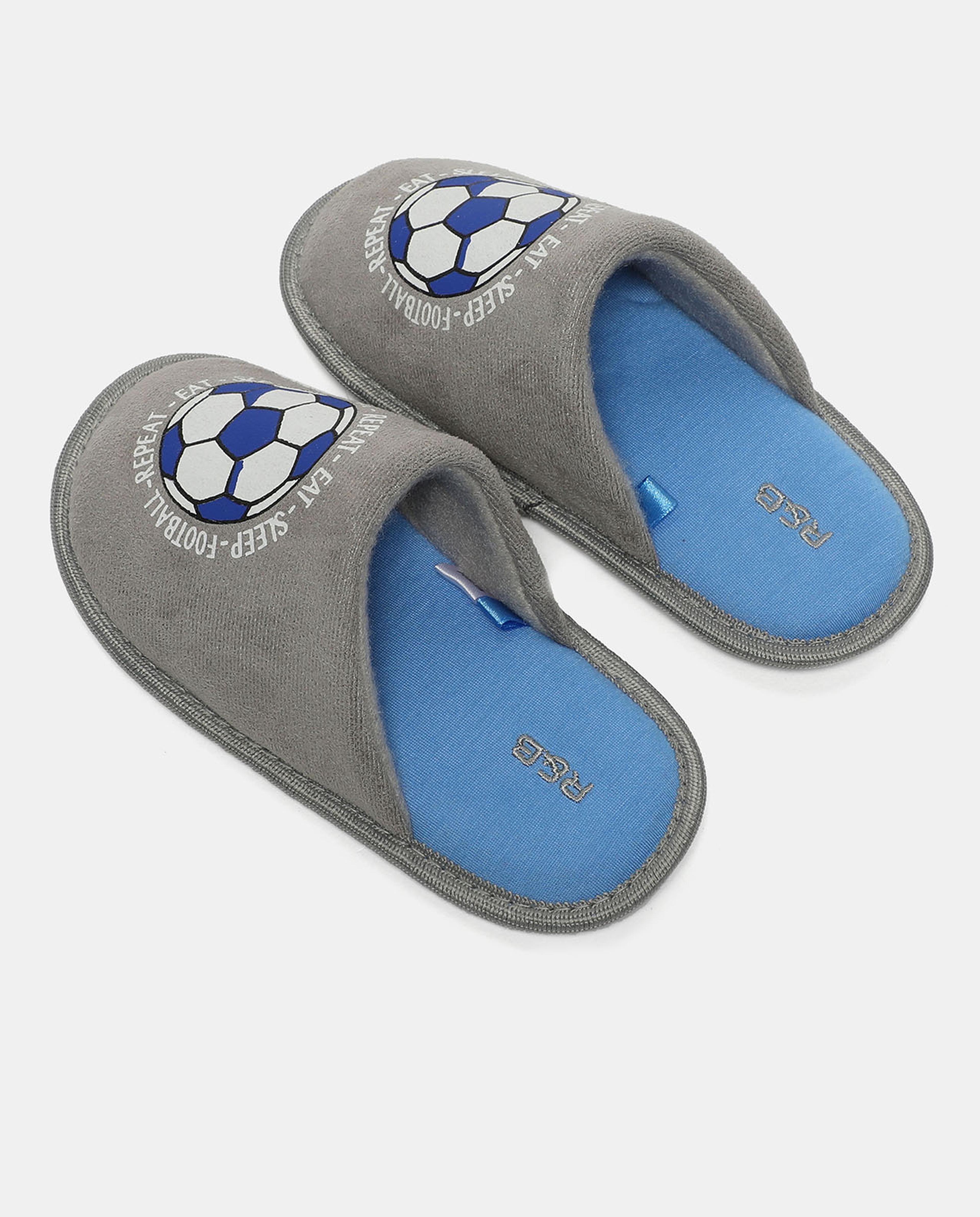 Printed Slip-On Bedroom Slippers