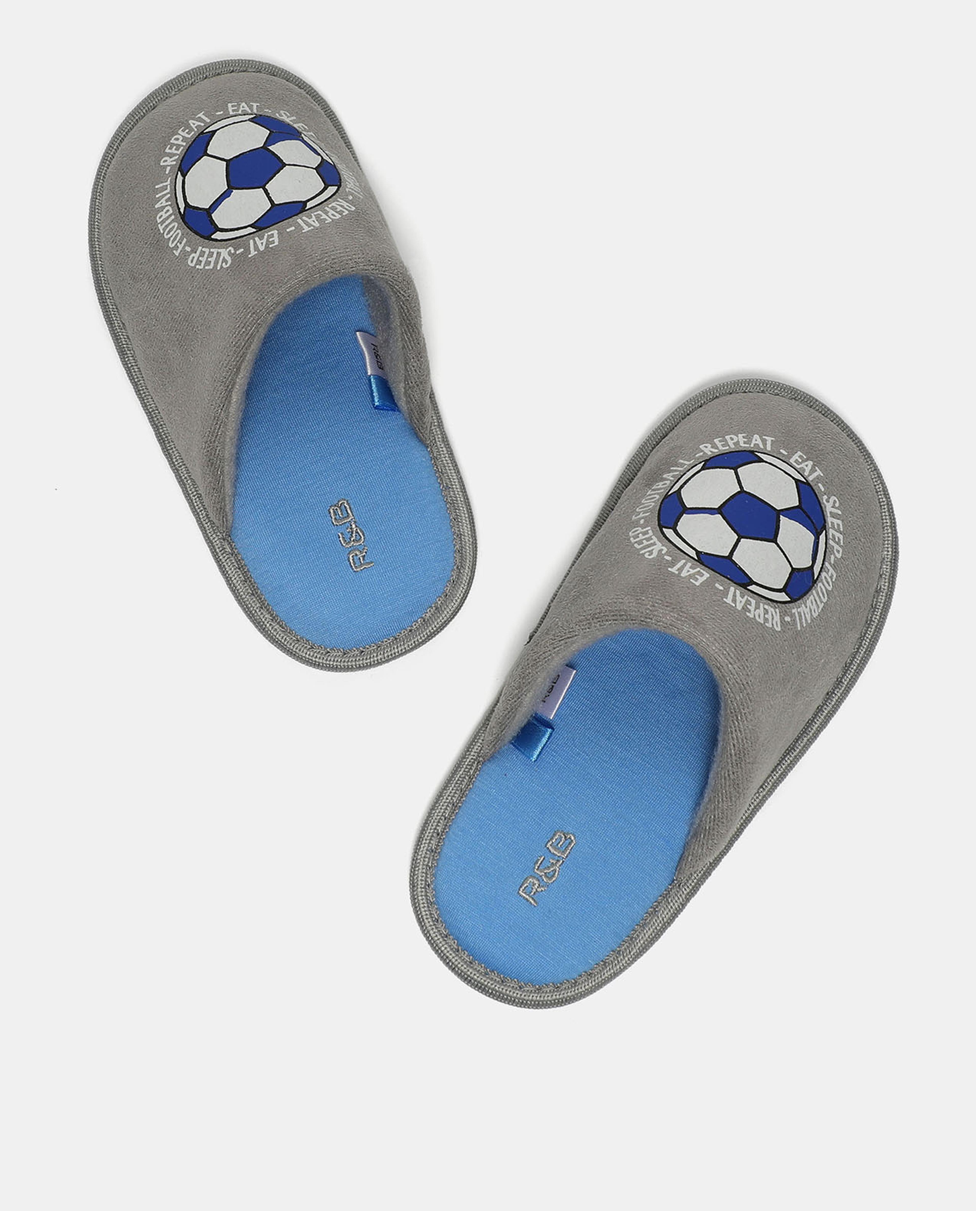 Printed Slip-On Bedroom Slippers