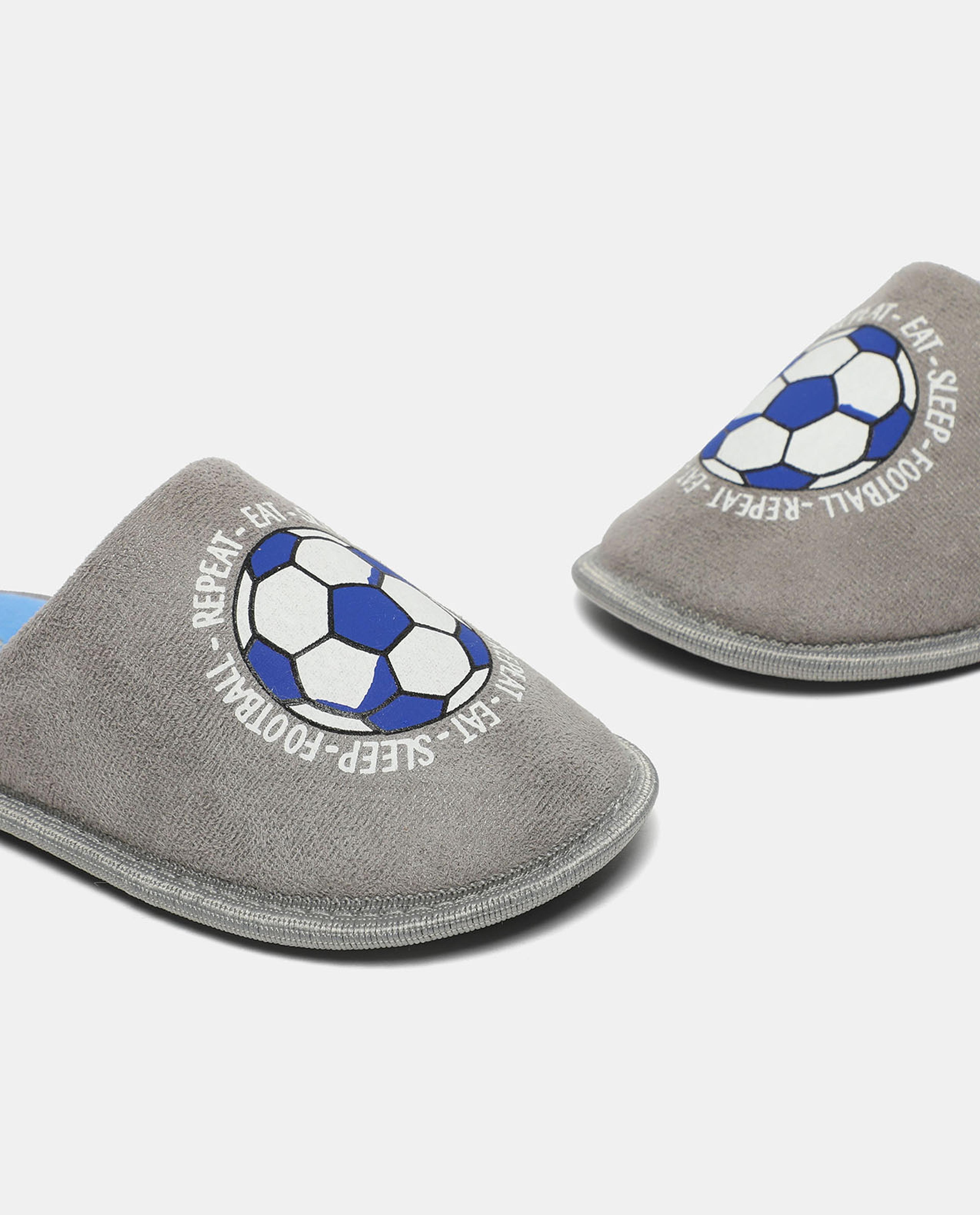 Printed Slip-On Bedroom Slippers