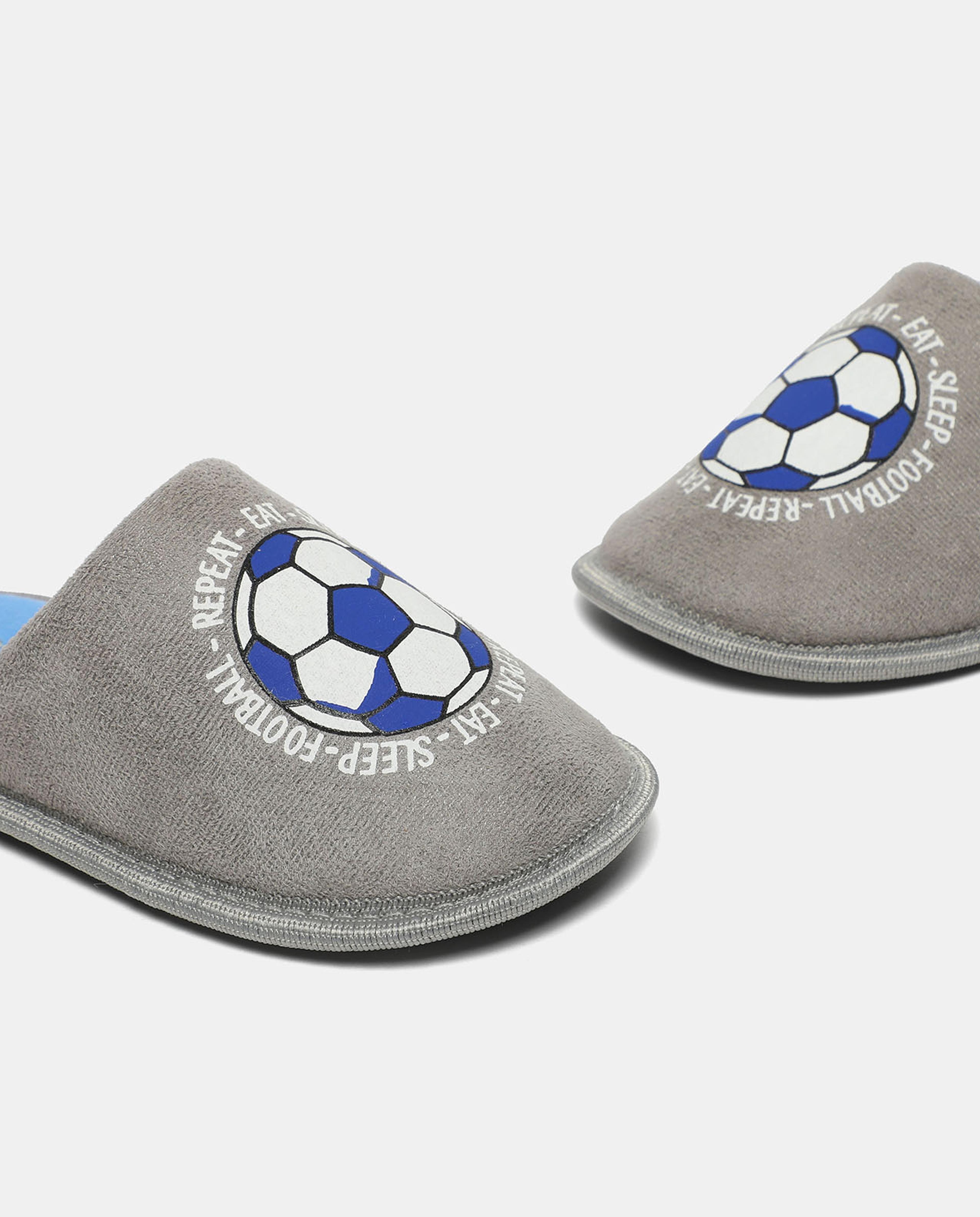 Printed Slip-On Bedroom Slippers
