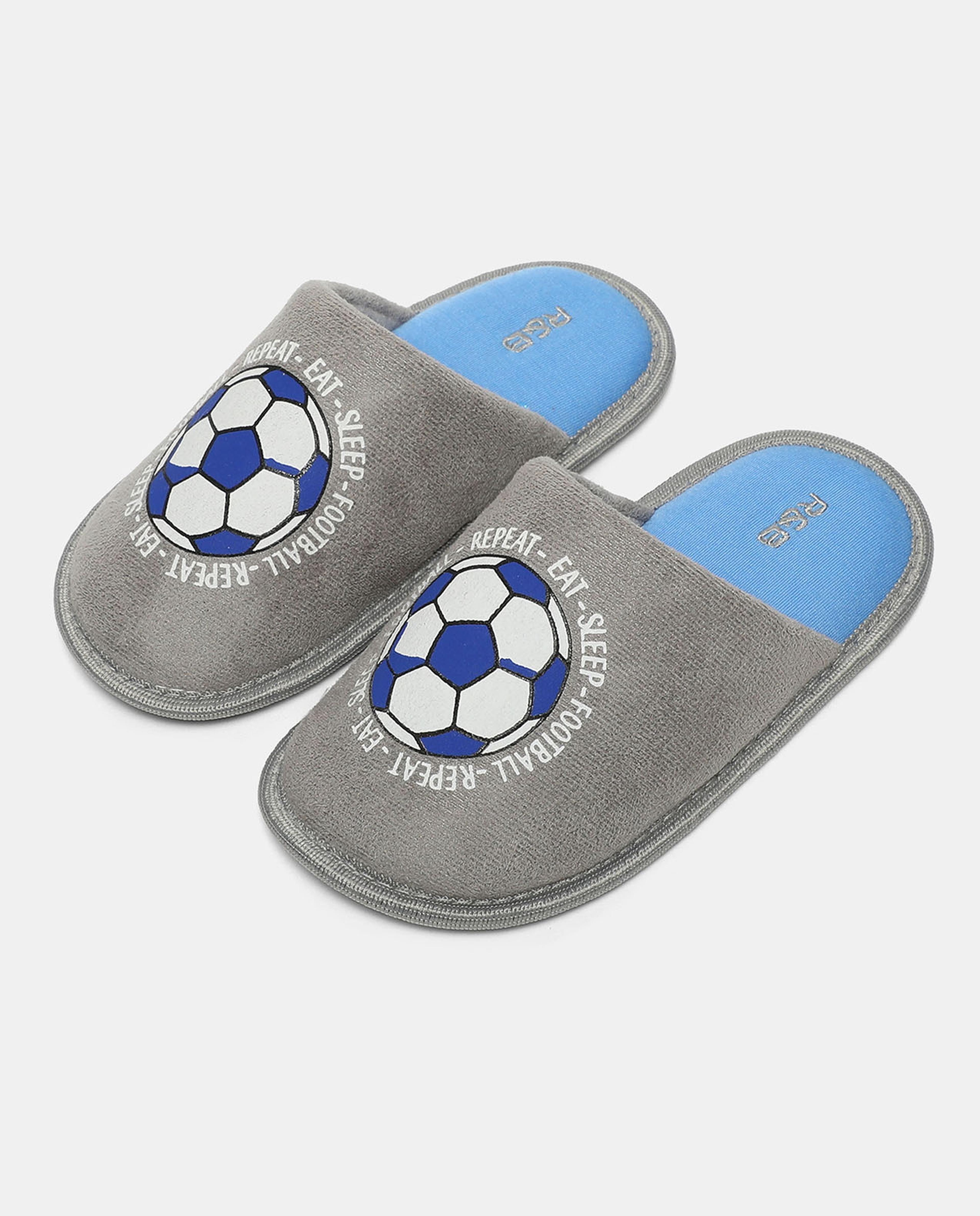 Printed Slip-On Bedroom Slippers