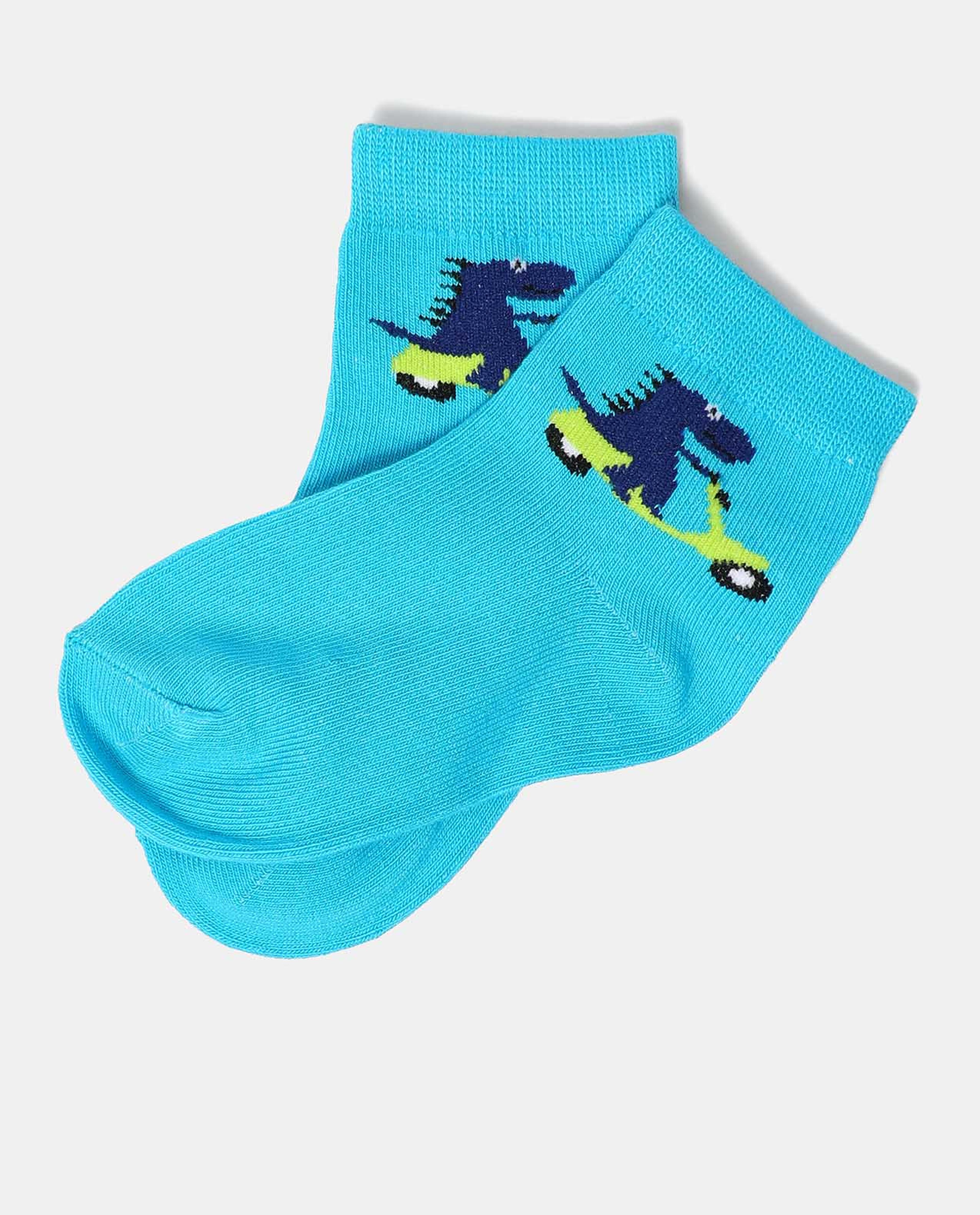 Set of 3 Printed Ankle-Length Socks