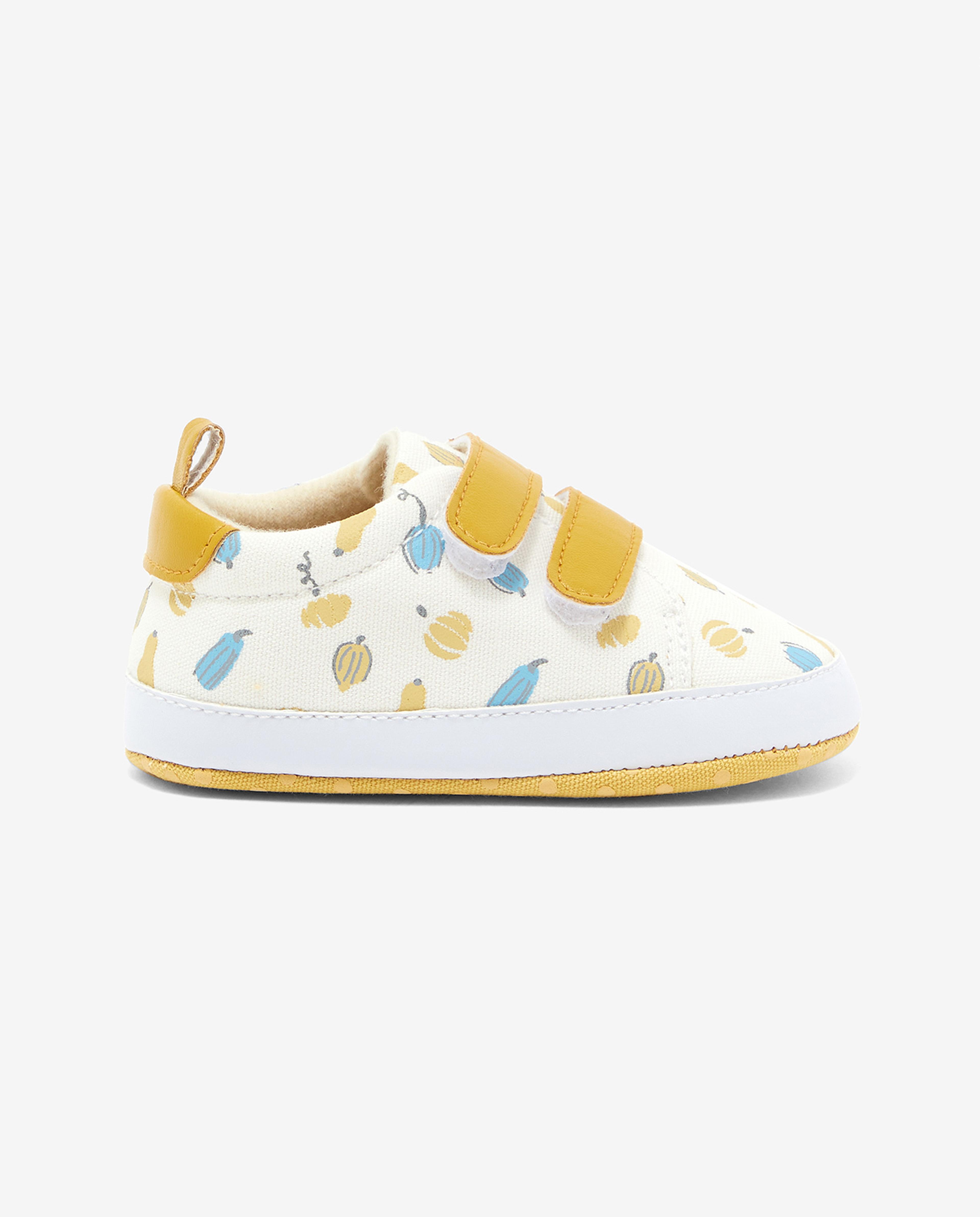 Printed Booties with Velcro Closure