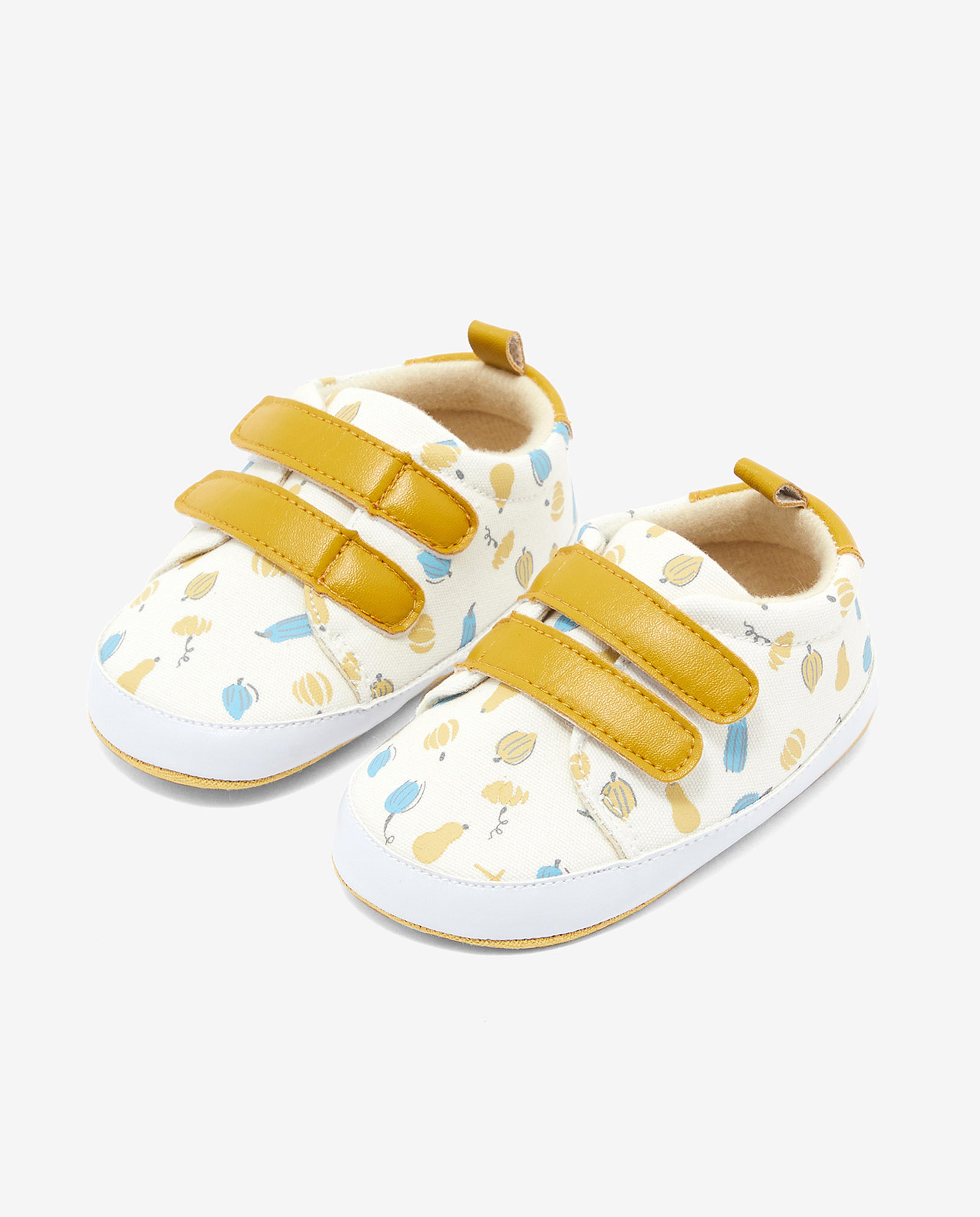 Printed Booties with Velcro Closure