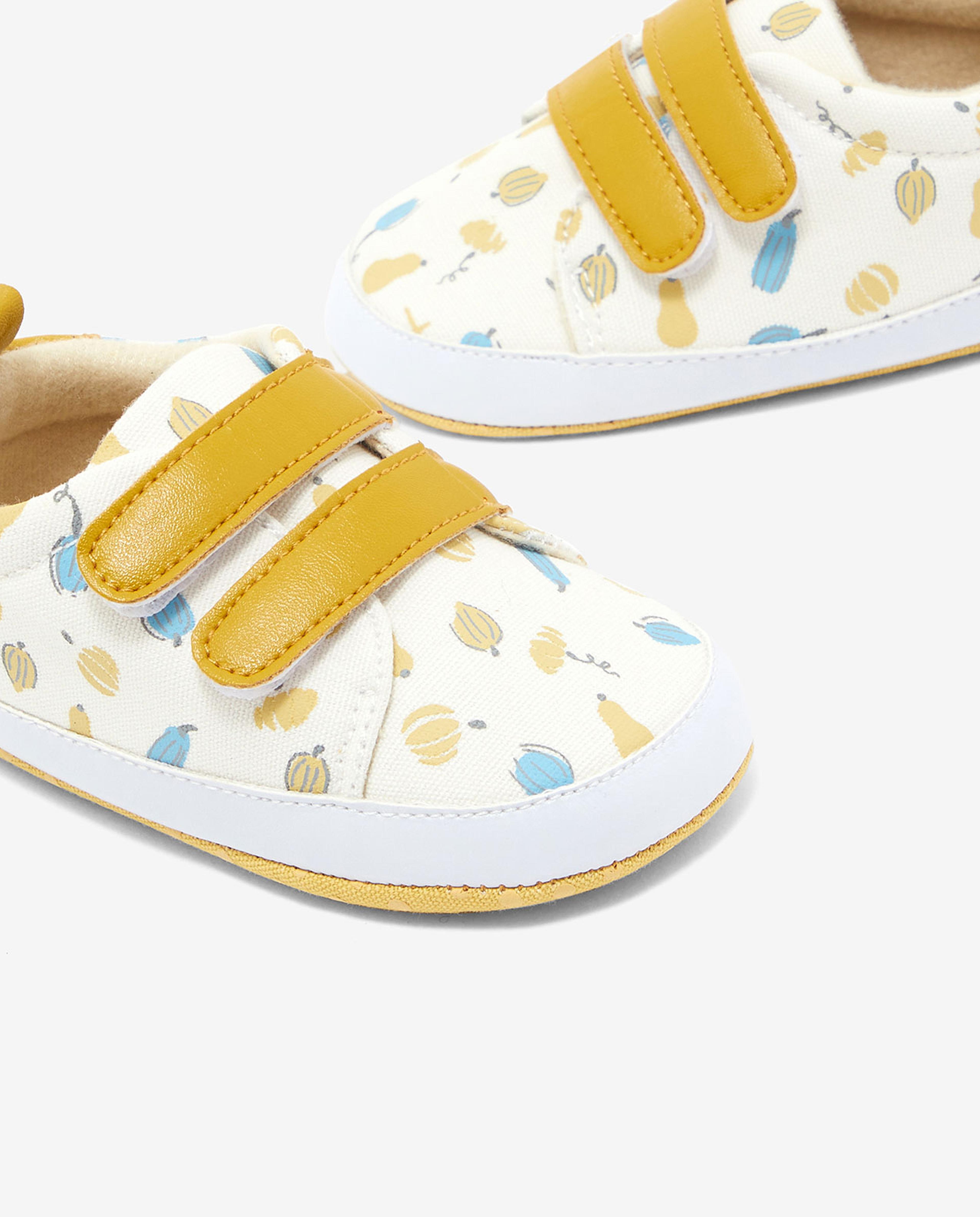 Printed Booties with Velcro Closure