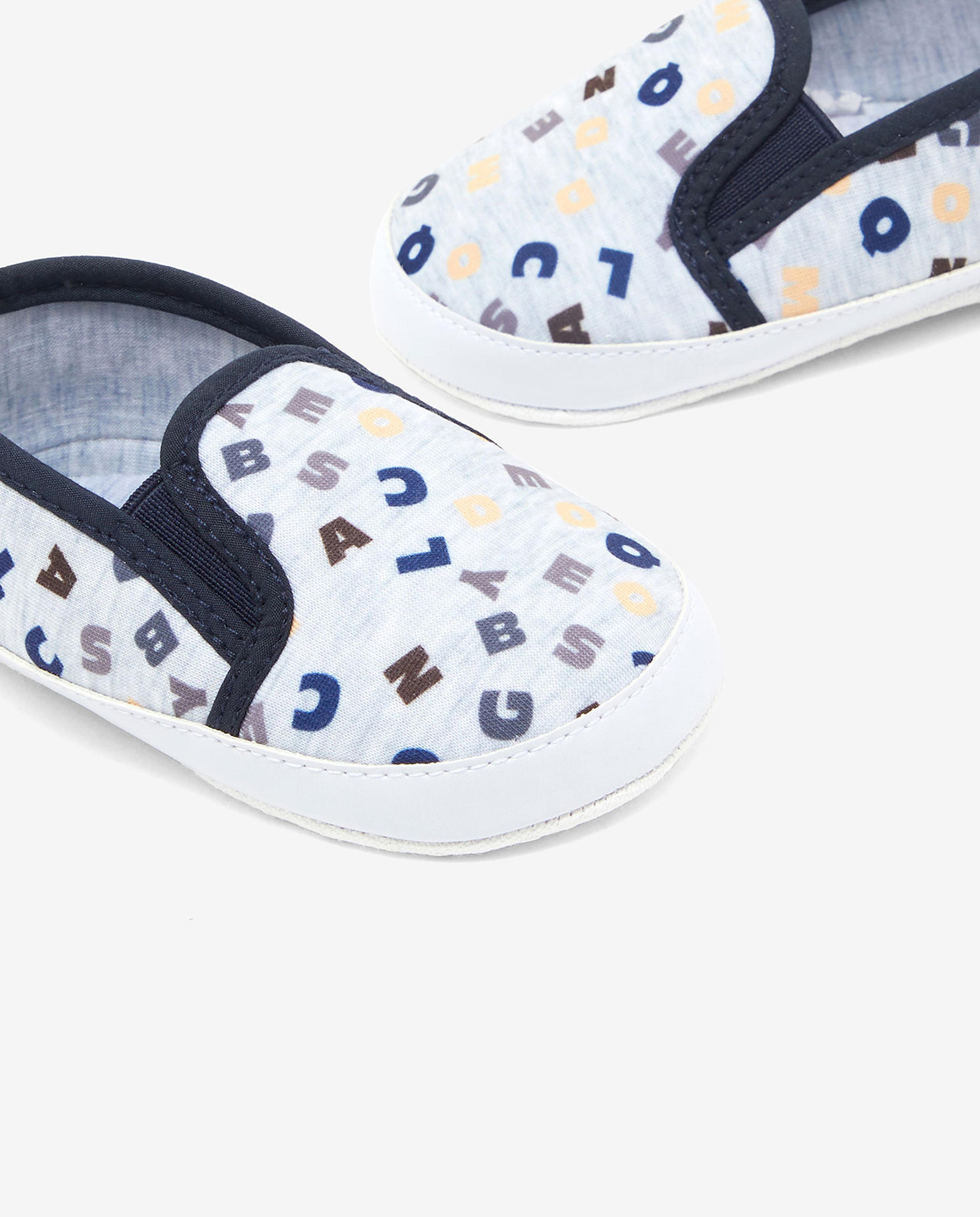Printed Slip-On Booties