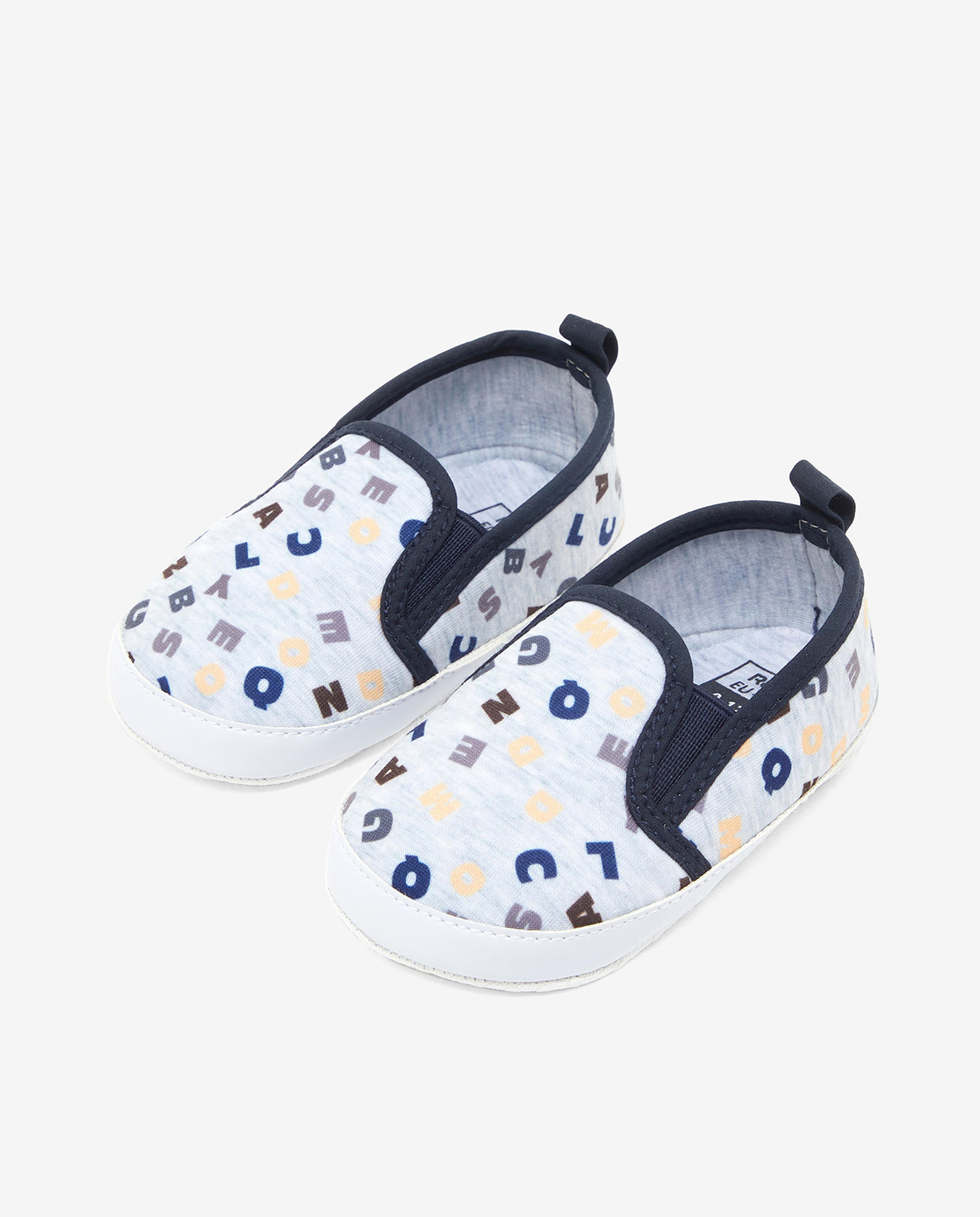 Printed Slip-On Booties