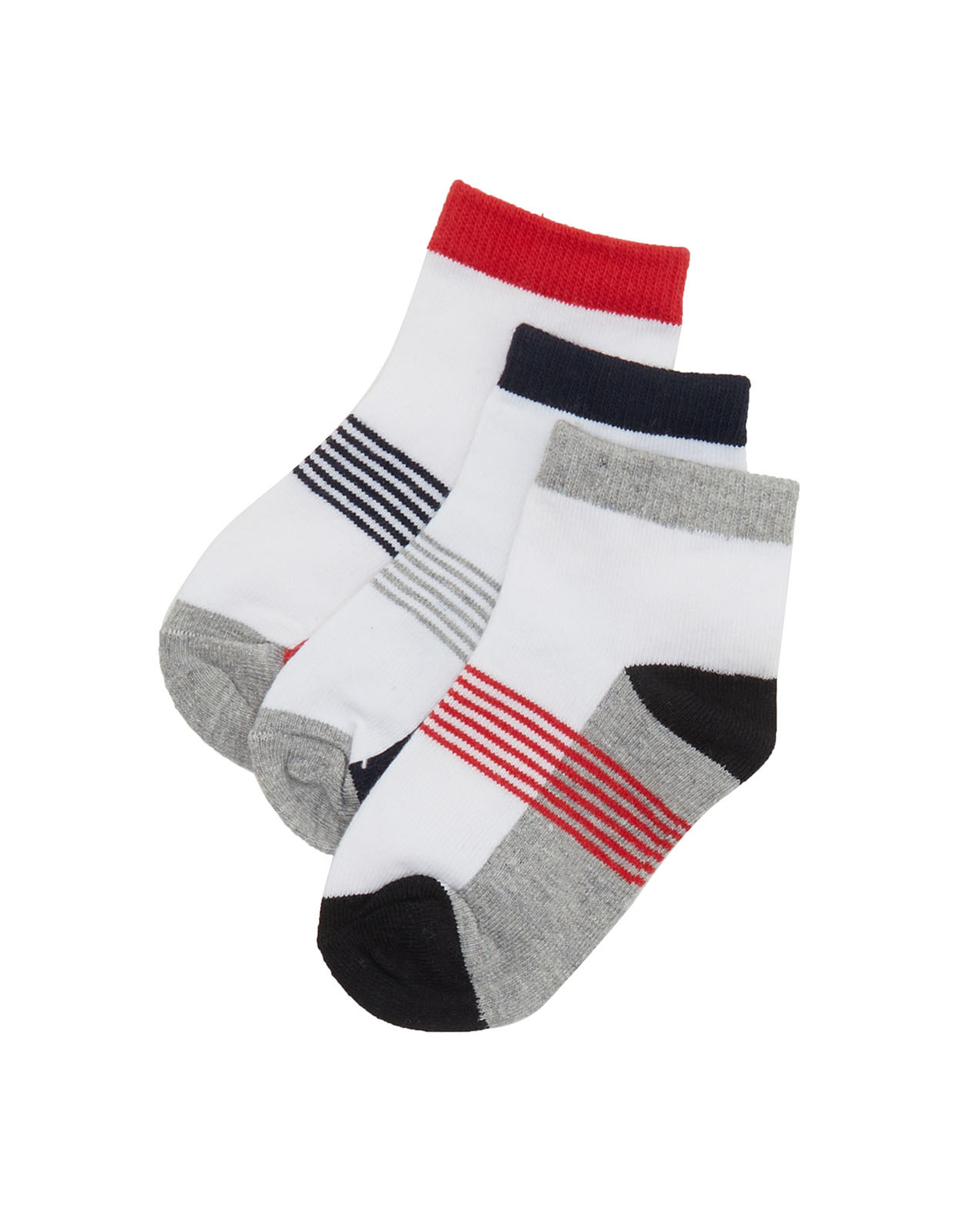 Pack of 3 Printed Ankle Socks
