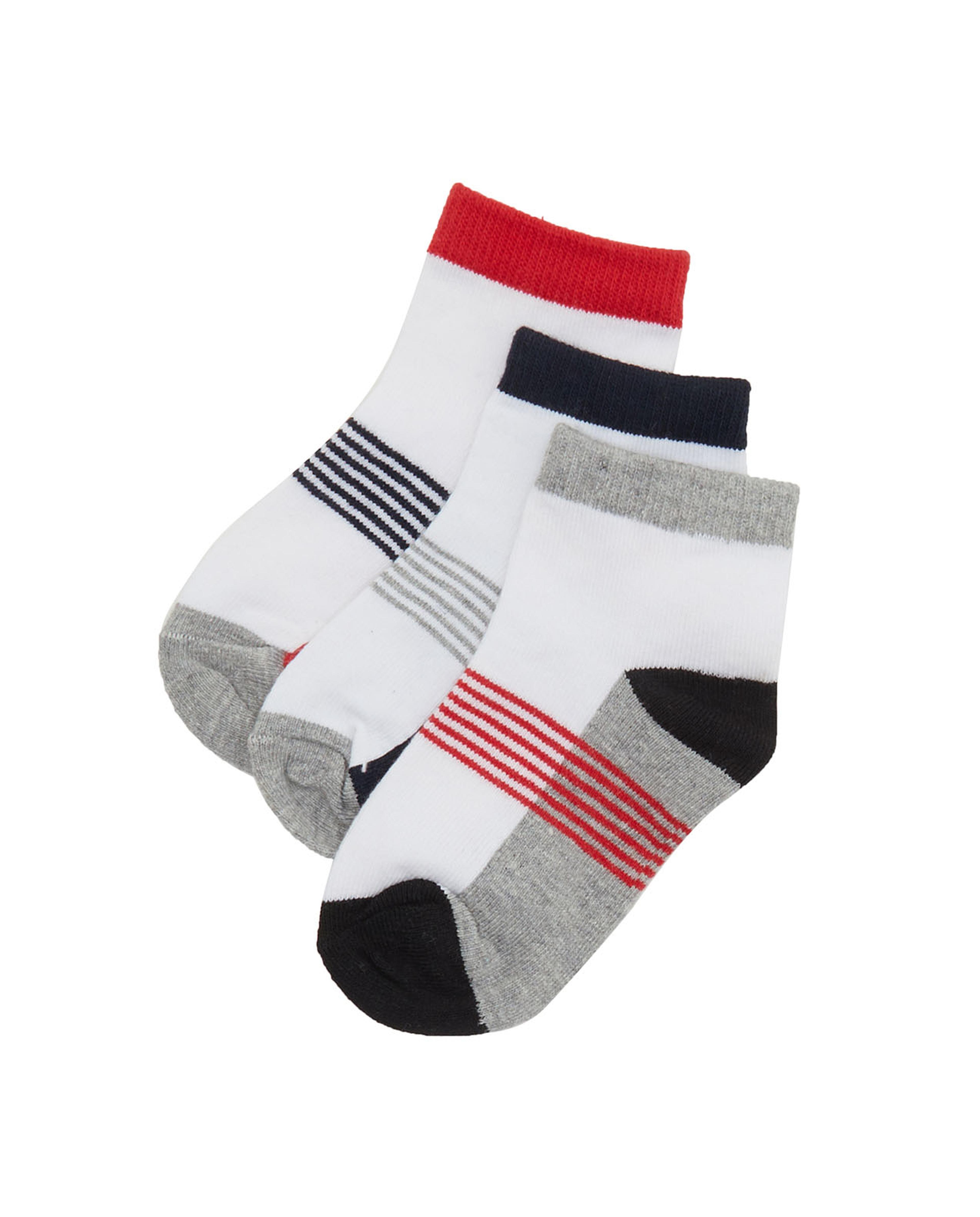 Pack of 3 Printed Ankle Socks