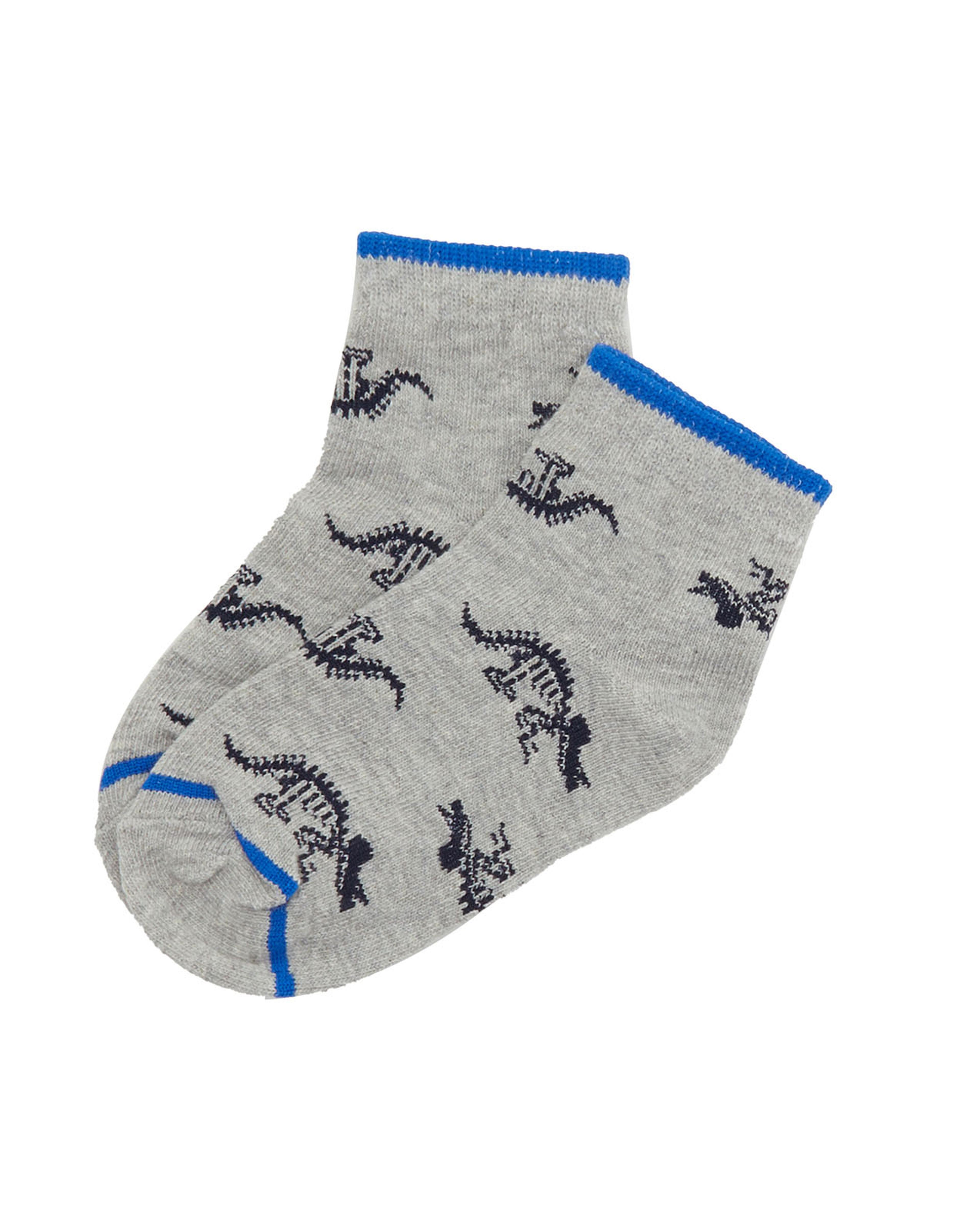 Pack of 3 Printed Ankle Socks