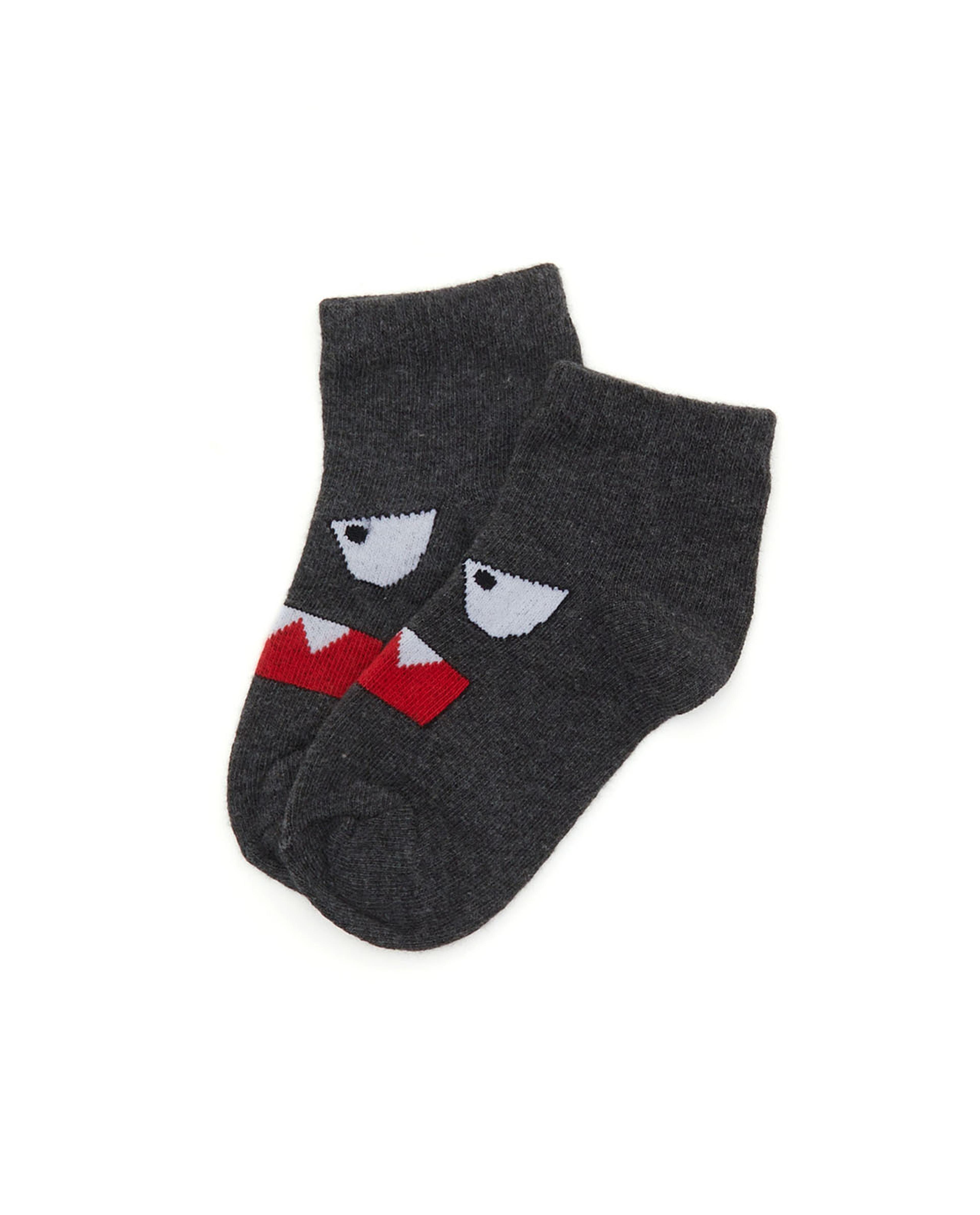 Pack of 3 Printed Ankle Socks