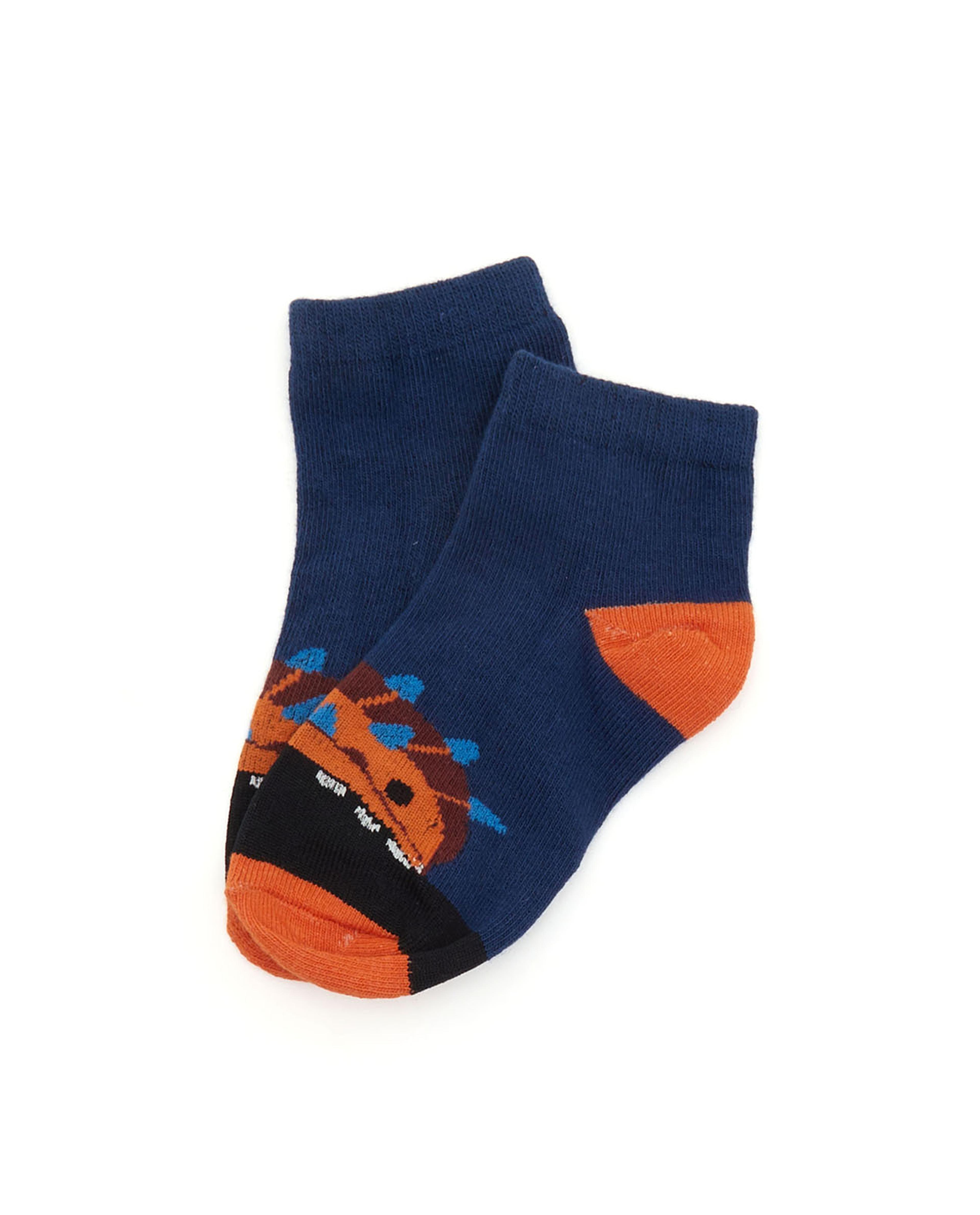 Pack of 3 Printed Ankle Socks