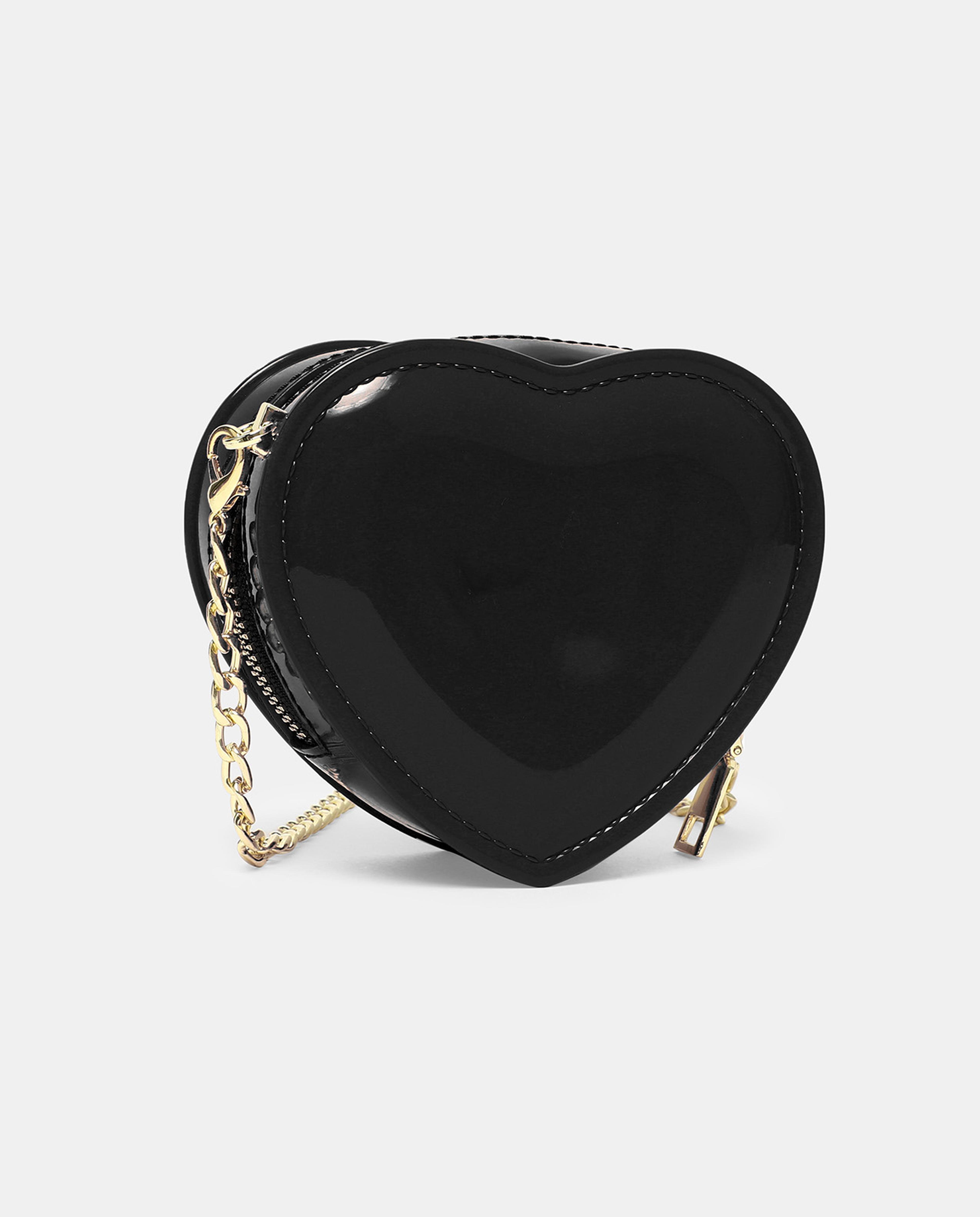 Solid Heart Shaped Sling Bag