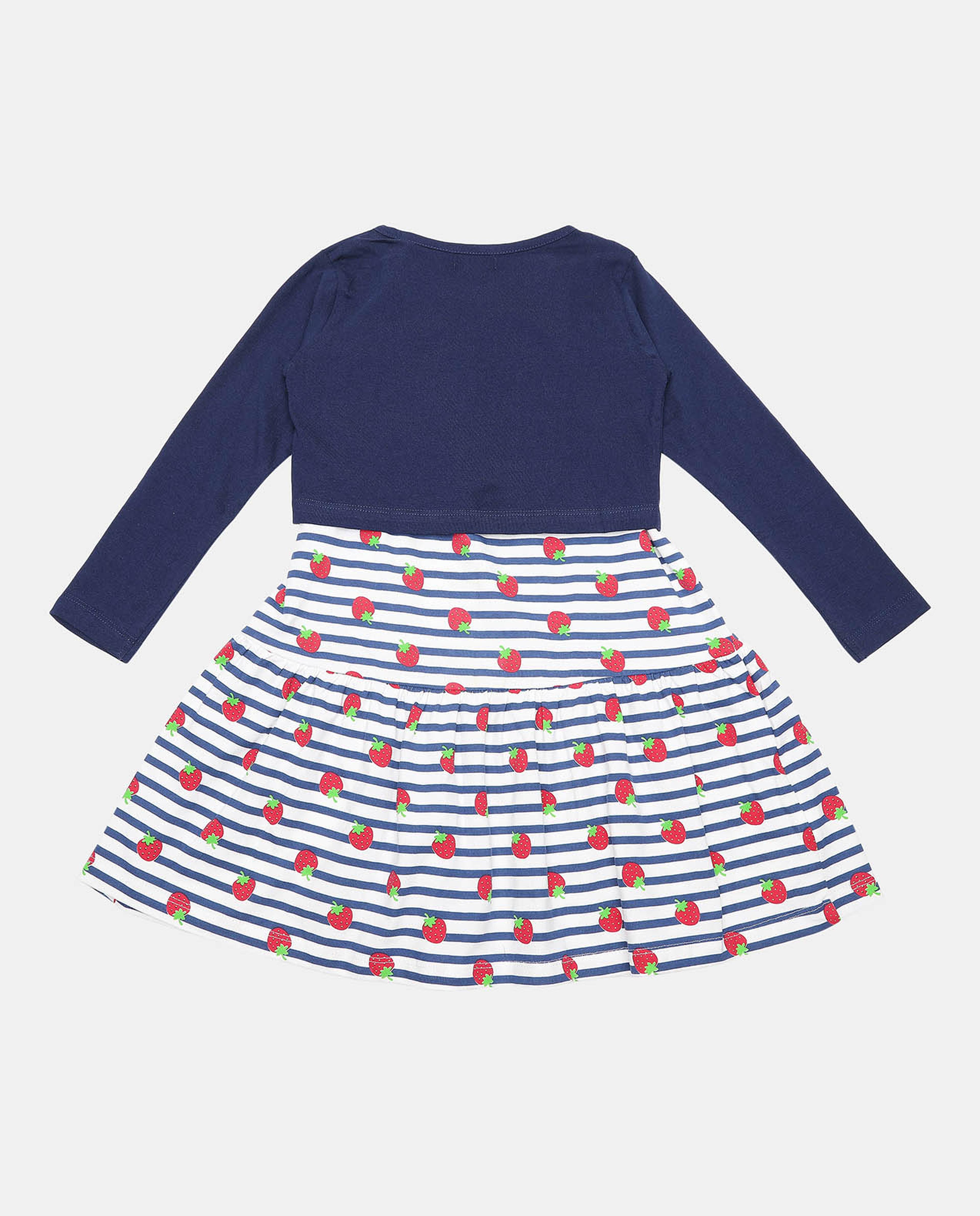 Printed Casual Cardigan Dress with Long Sleeves