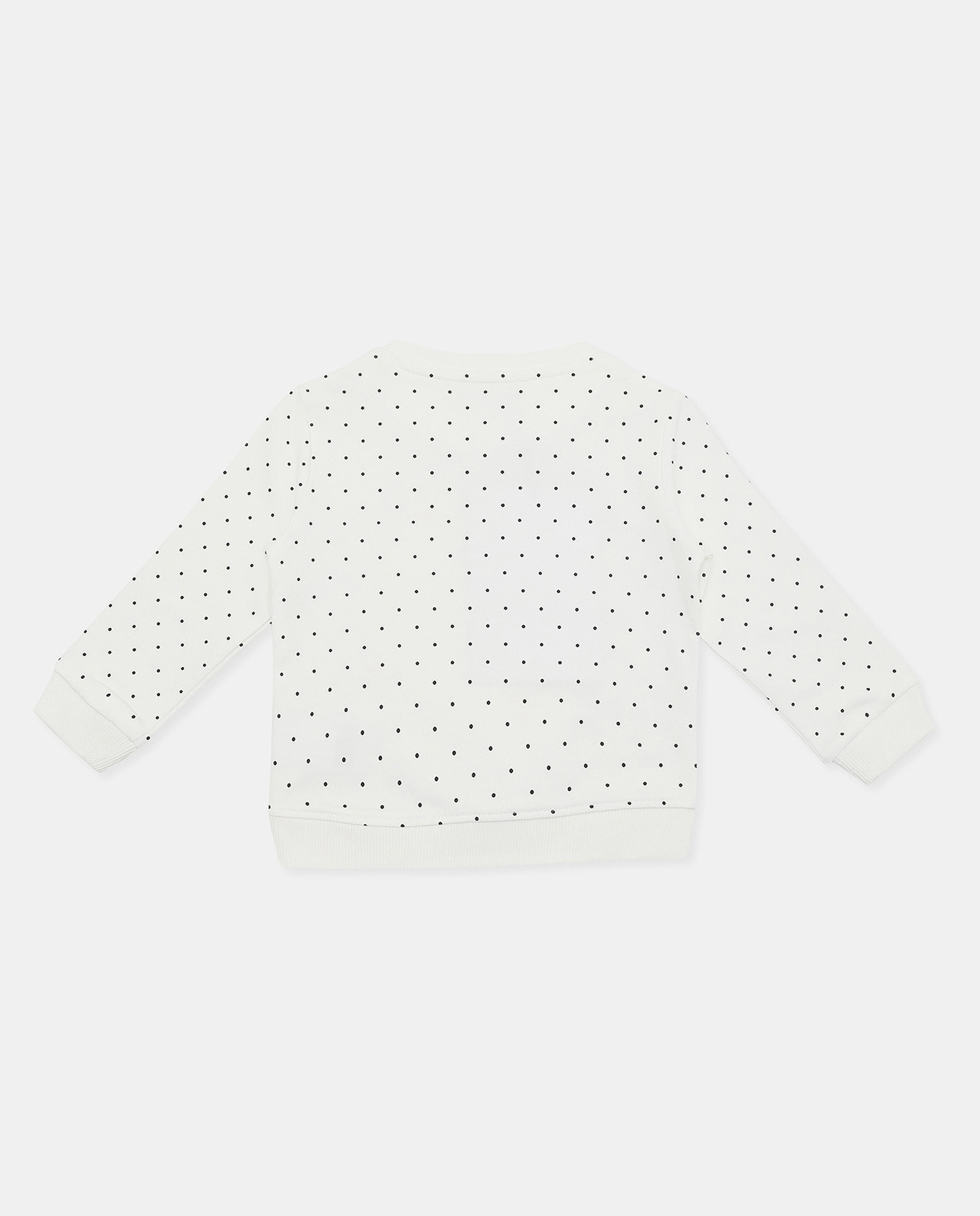 Printed Sweatshirt with Crew Neck and Long Sleeves