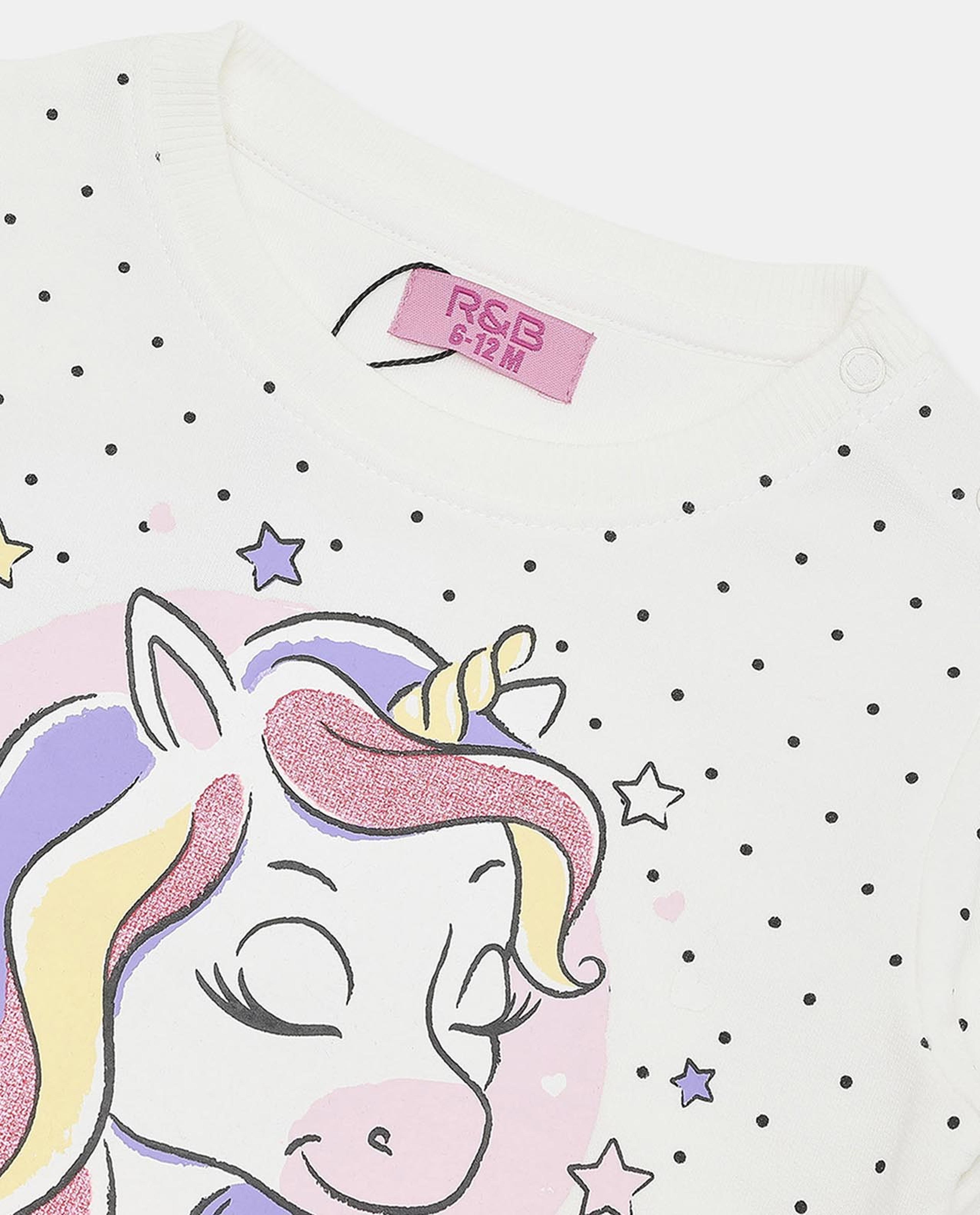 Printed Sweatshirt with Crew Neck and Long Sleeves